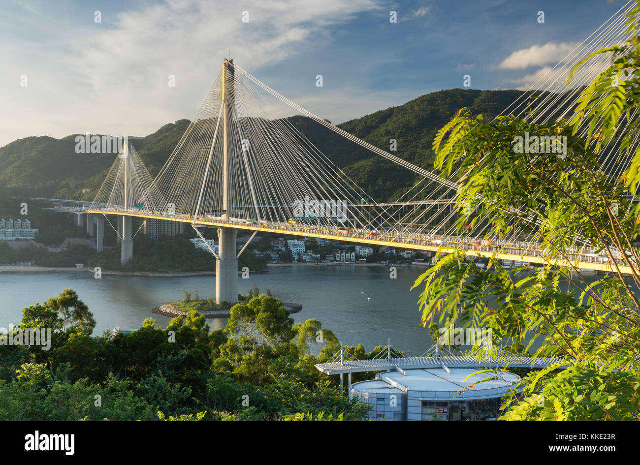 Ting Kau Brücke, Tsing Yi, Hongkong, China Stockfoto