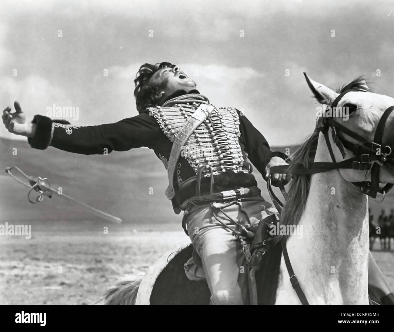 Die LEITUNG DER LIGHT BRIGADE 1968 United Artists Film mit David Hemmings als Kapitän Louis Nolan Stockfoto