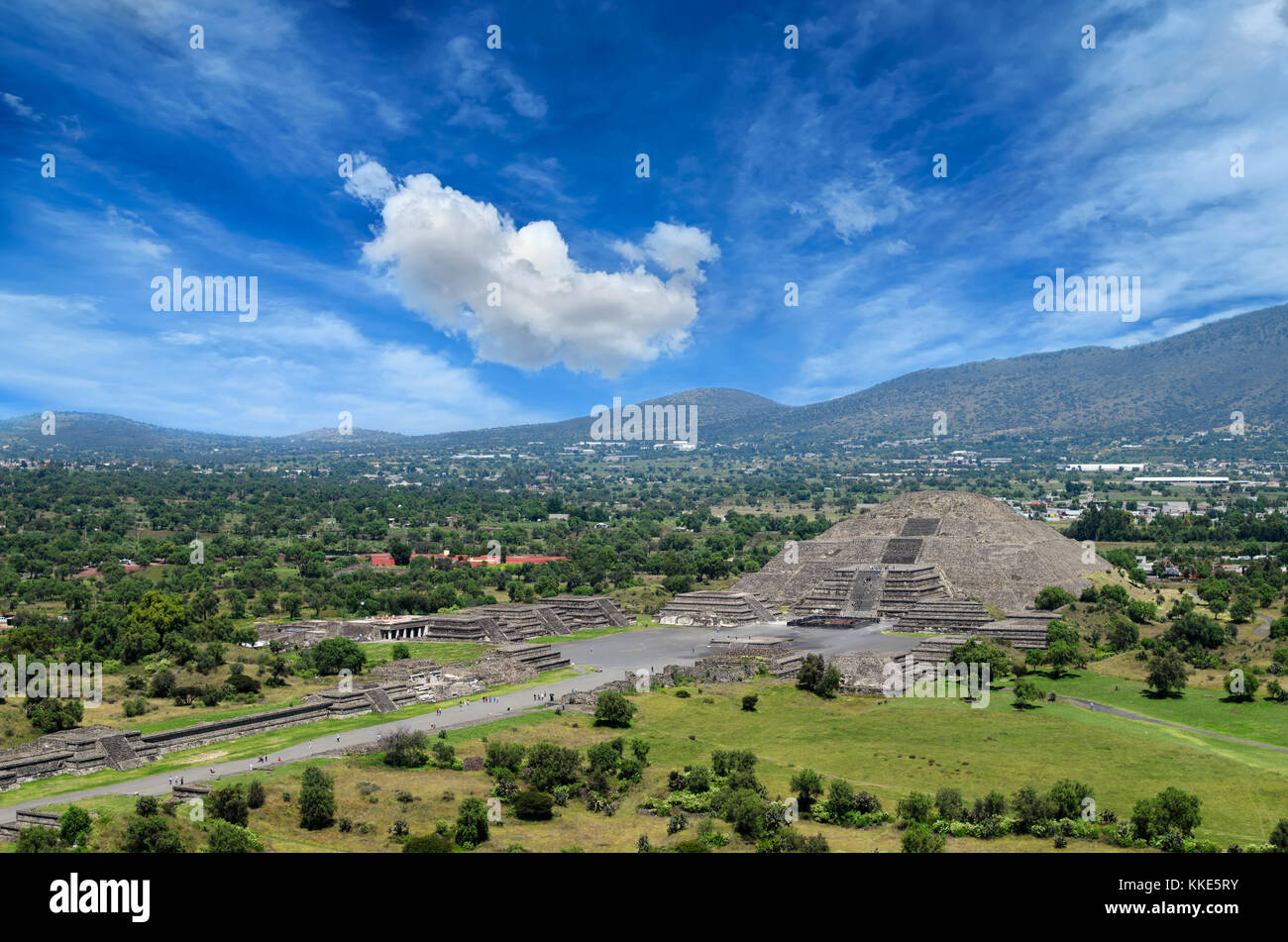 Teotihuacan Ruinen Stockfoto