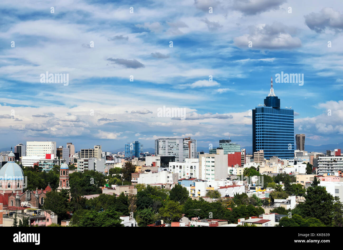 Luftaufnahme in Mexiko-Stadt Stockfoto
