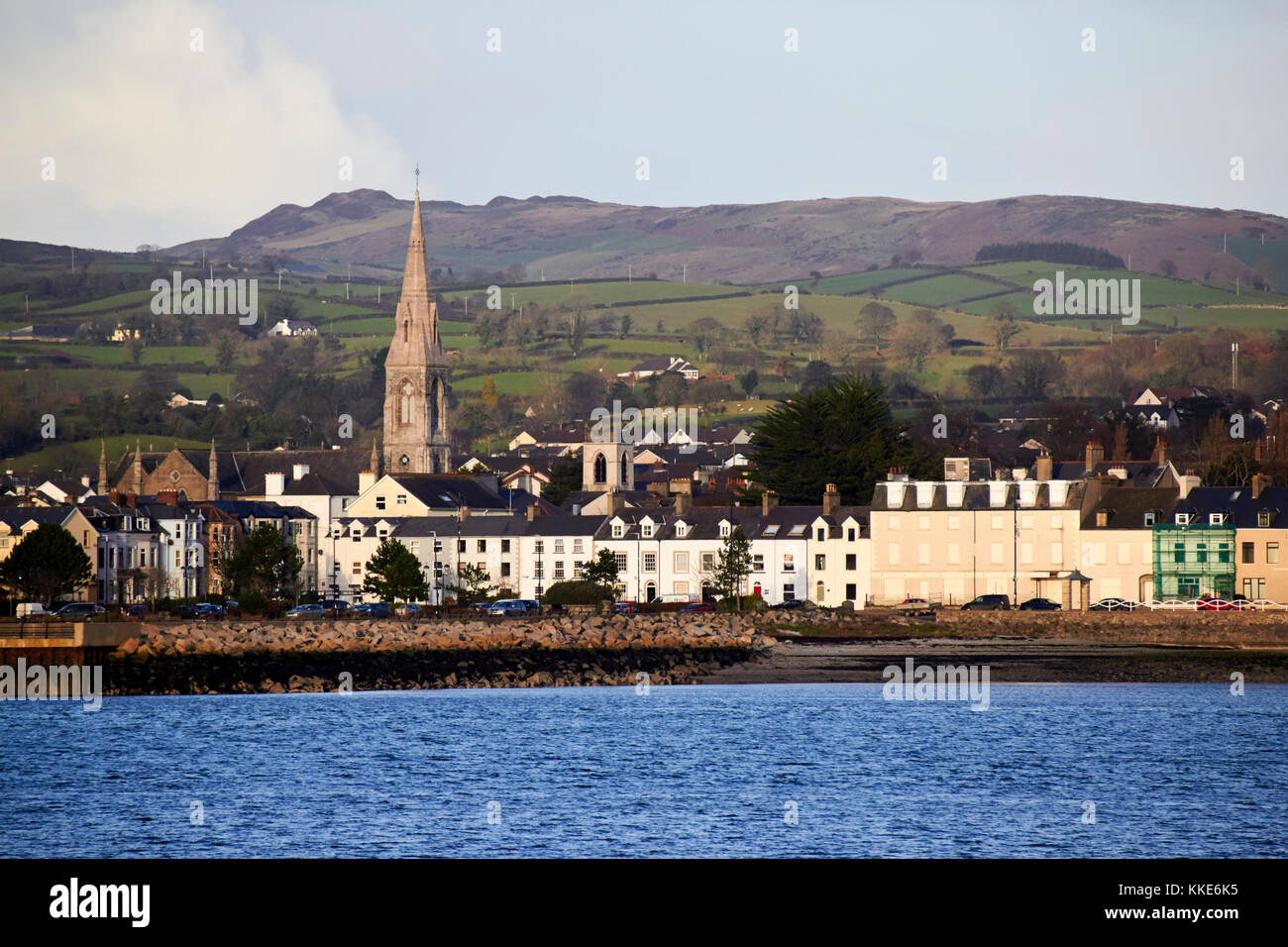 Die kleine Stadt warrenpoint County Down Nordirland Stockfoto