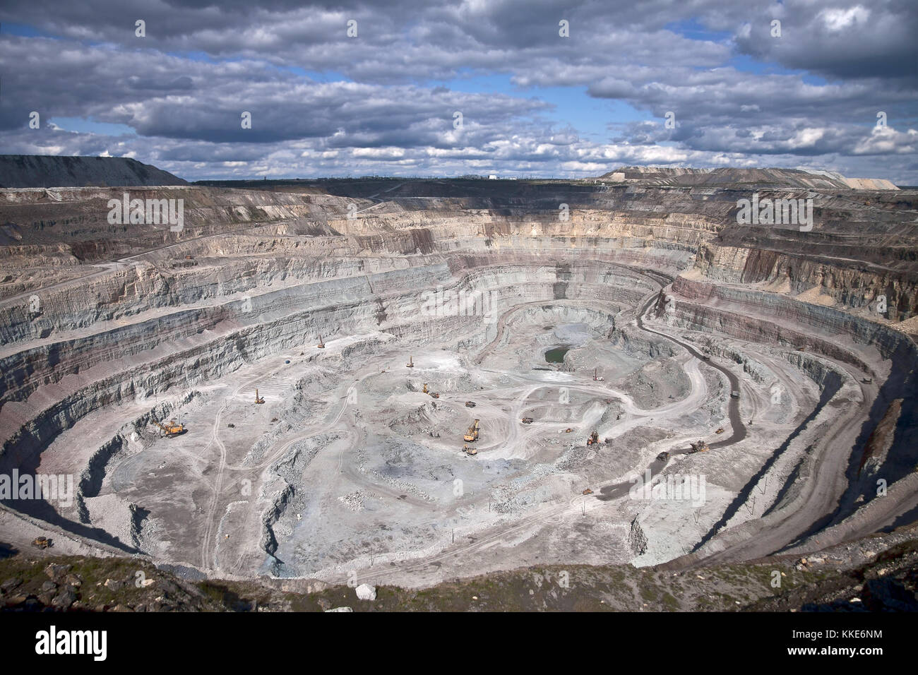 Luftaufnahme der Diamond Mine öffnen Stockfoto