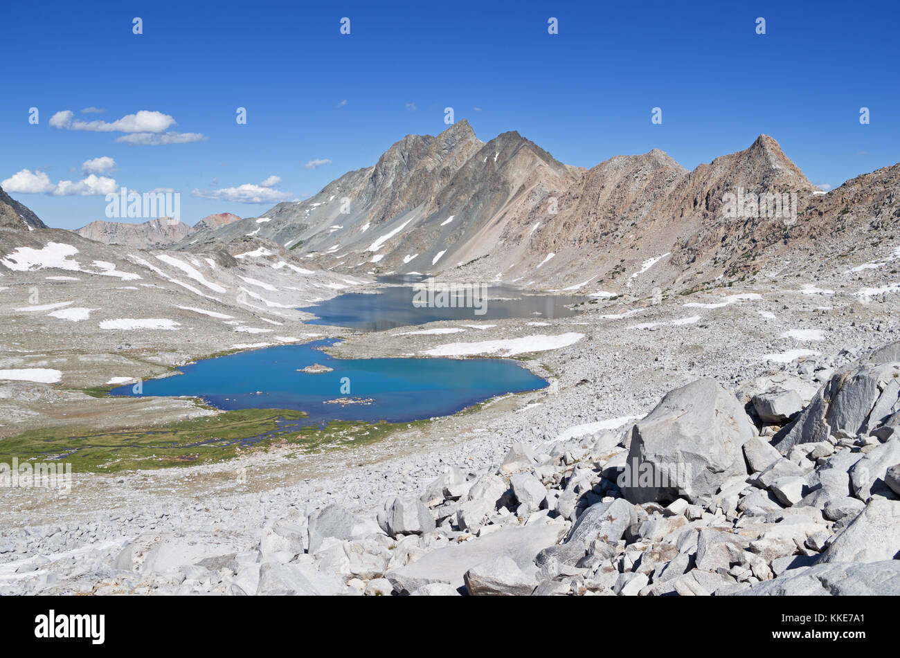 Mcgee mount und Davis See in Kings Canyon National Park Stockfoto