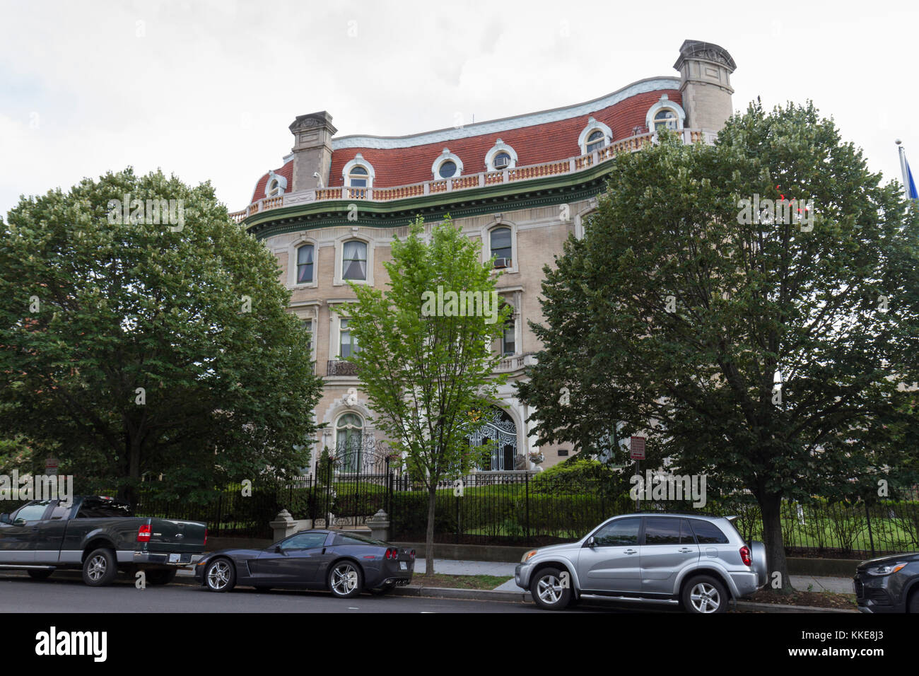 Die Botschaft der Republik Indonesien, Massachusetts Ave NW, Embassy Row, Washington DC, USA. Stockfoto