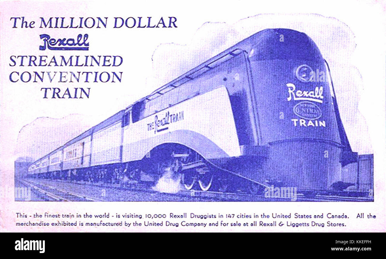 Rexall Zug 1936 Stockfoto