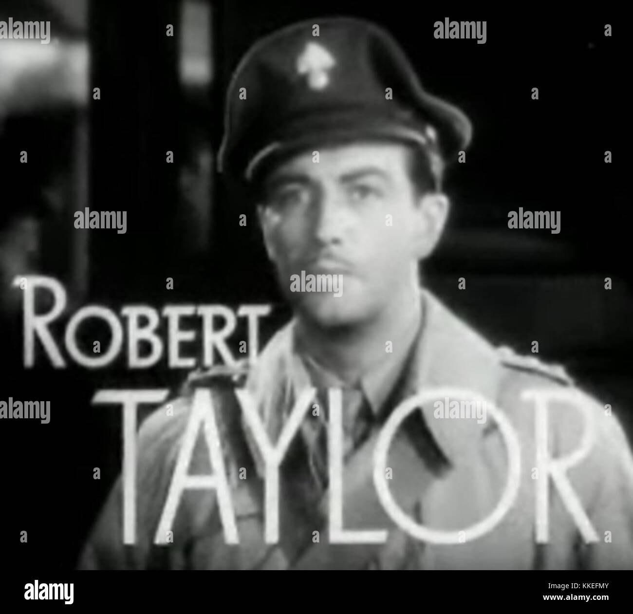 Robert Taylor in der Waterloo Bridge trailer Stockfoto