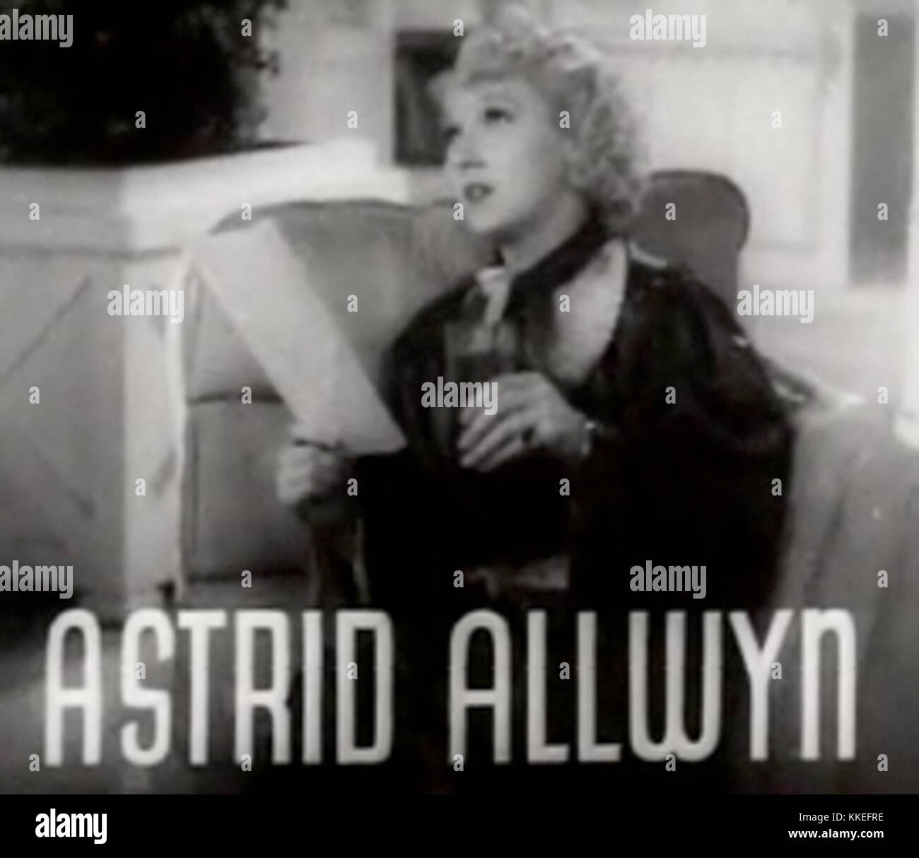 Astrid Allwyn in Folgen die Flotte trailer Stockfoto