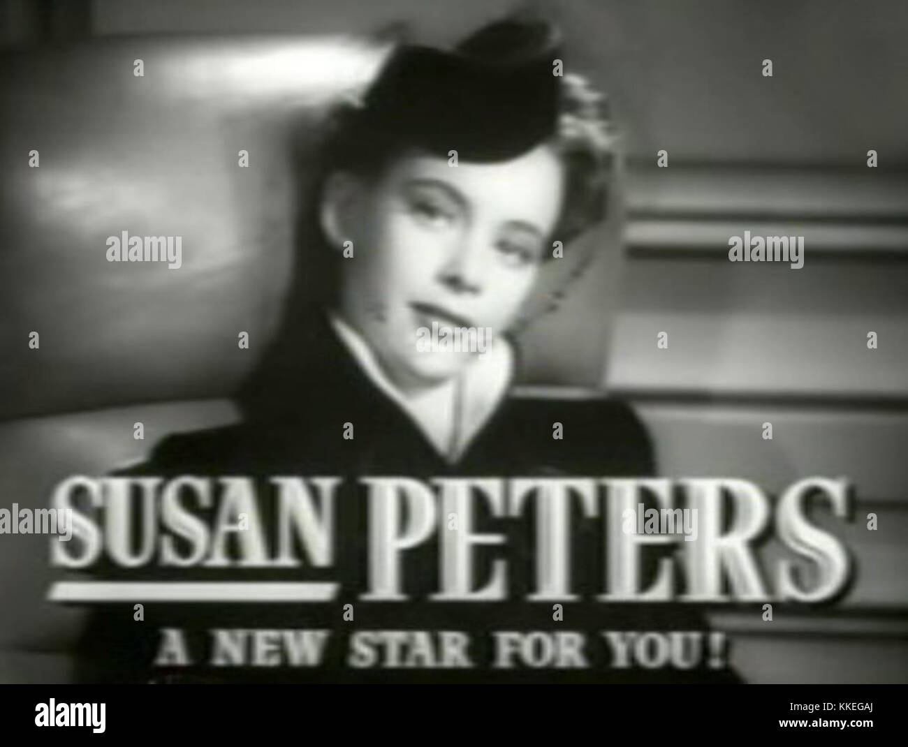 Susan Peters in Random harvest Trailer Stockfoto