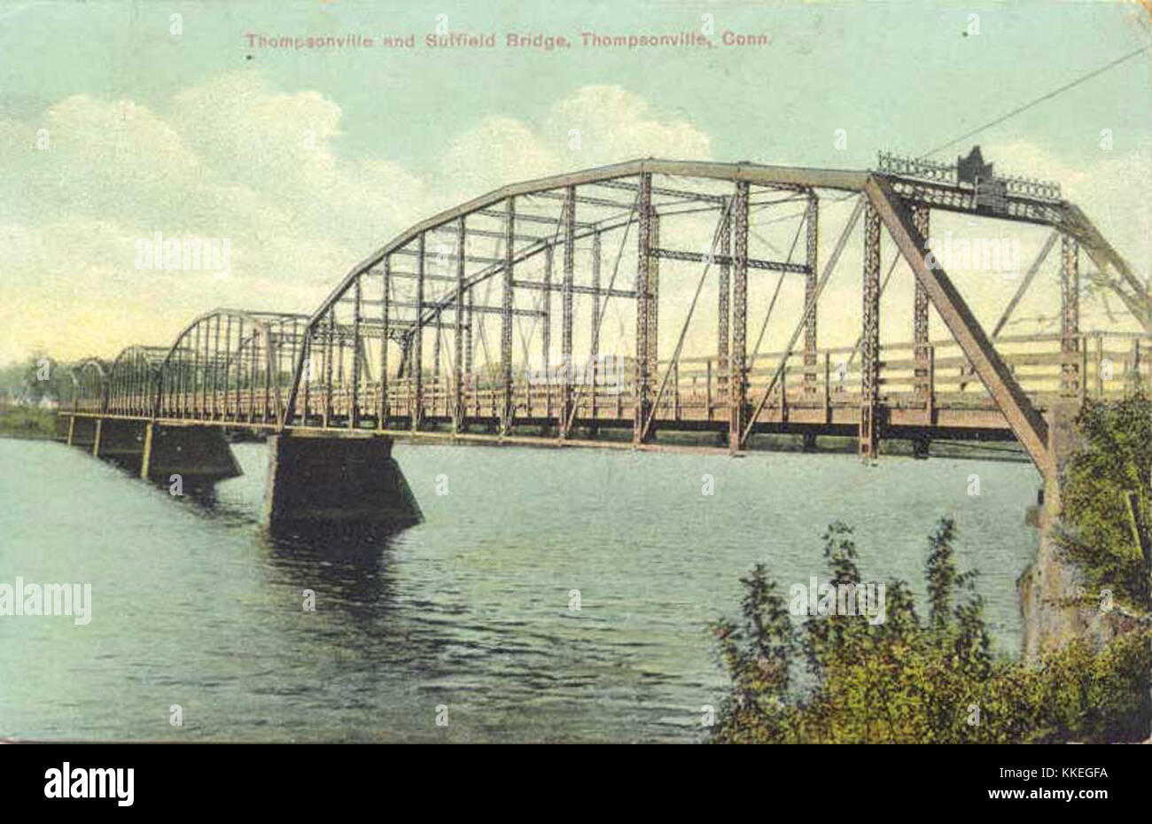 Thompsonville-Suffield-Brücke Stockfoto