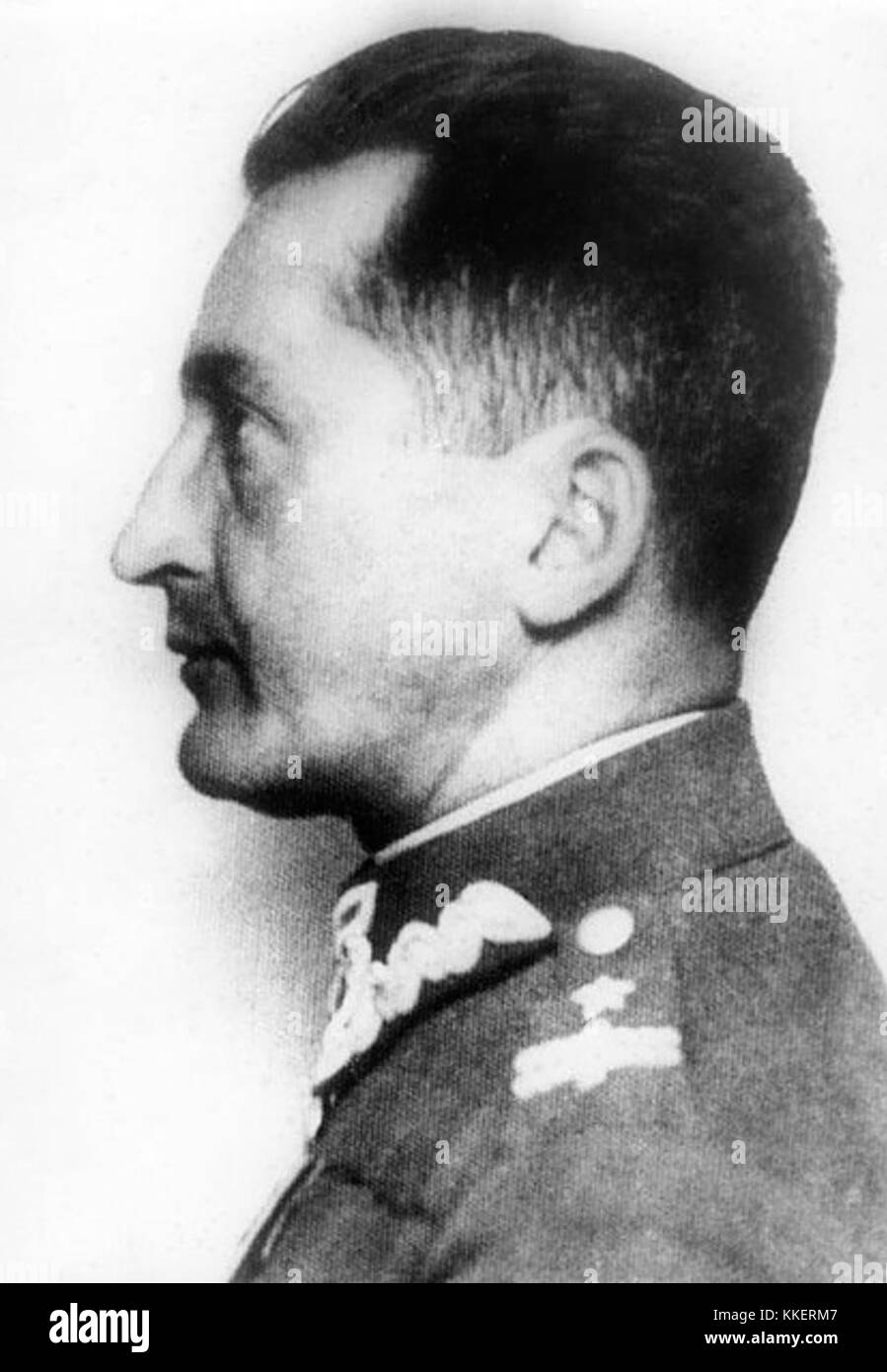 Emil Fieldorf war ein bekannter polnischer Soldat und Widerstandsführer während des Zweiten Weltkriegs, der für seine Führung im polnischen Untergrundstaat und seine Rolle bei der Verteidigung Polens anerkannt wurde. Stockfoto