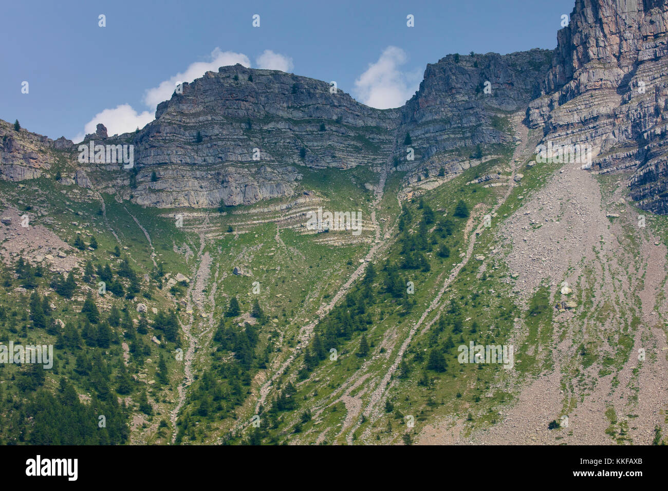 Col de la Cayolle, Nationalpark Mercantour, Tal Ubaye, Vallée de l'Ubaye, Alpes Haute Provence, Provence, Frankreich, Europa Stockfoto