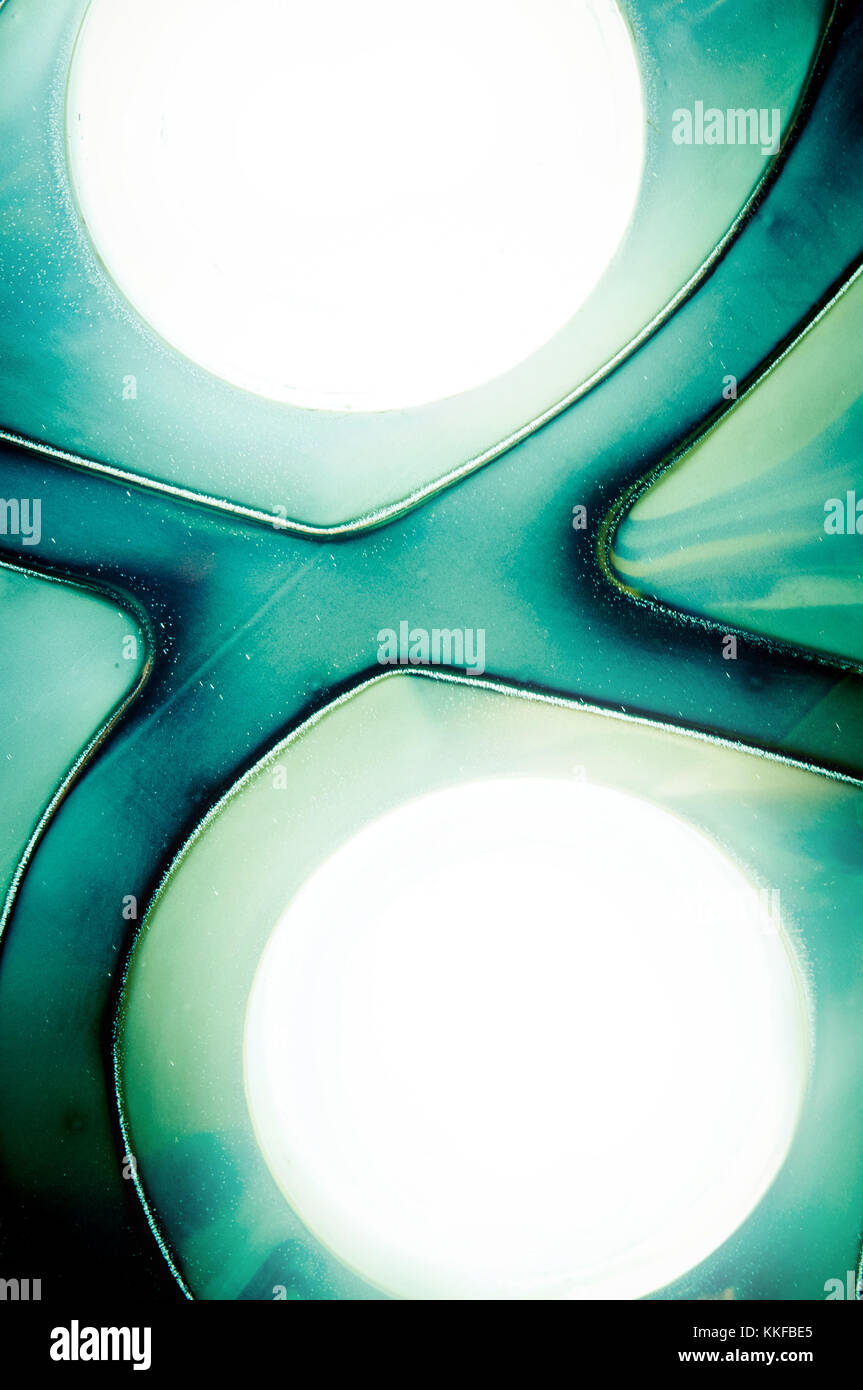 Abstrakte geheimnisvolle außerirdische Science-fiction-Zellen Licht Stockfoto