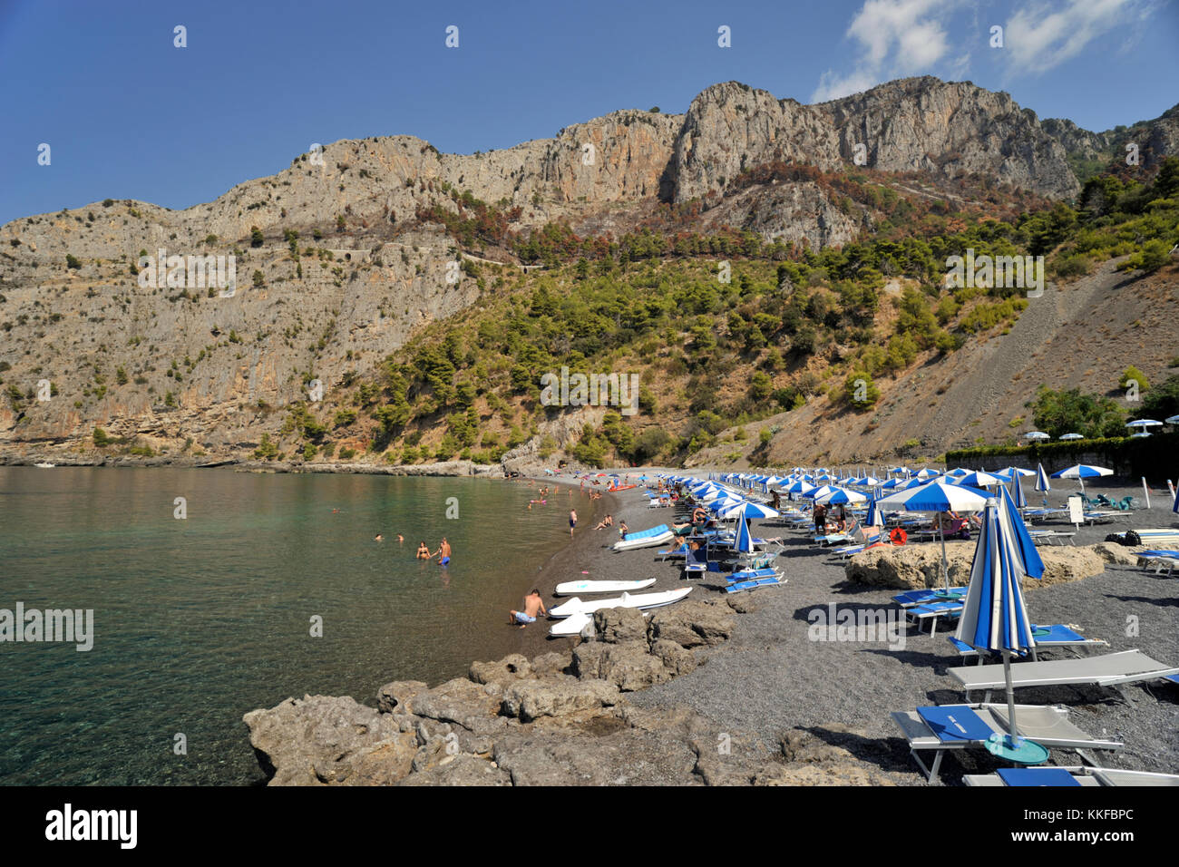 Italien, Basilicata, Maratea, Acquafredda Strand Stockfoto