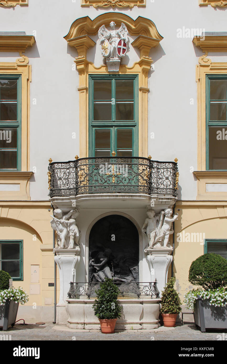 Das ehemalige Rathaus in Wien (Österreich). Stockfoto