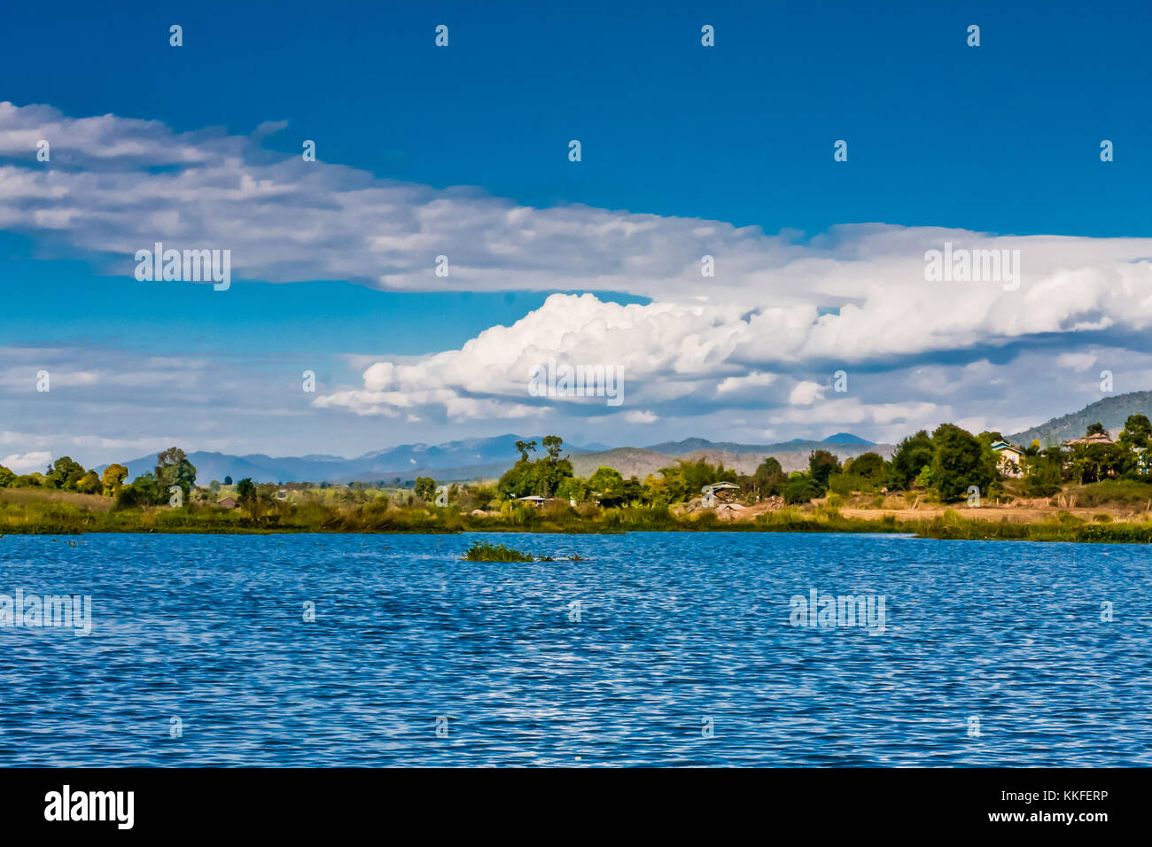 Atemberaubende Landschaften des Inle Lake, Taunggyi, Myanmar Stockfoto