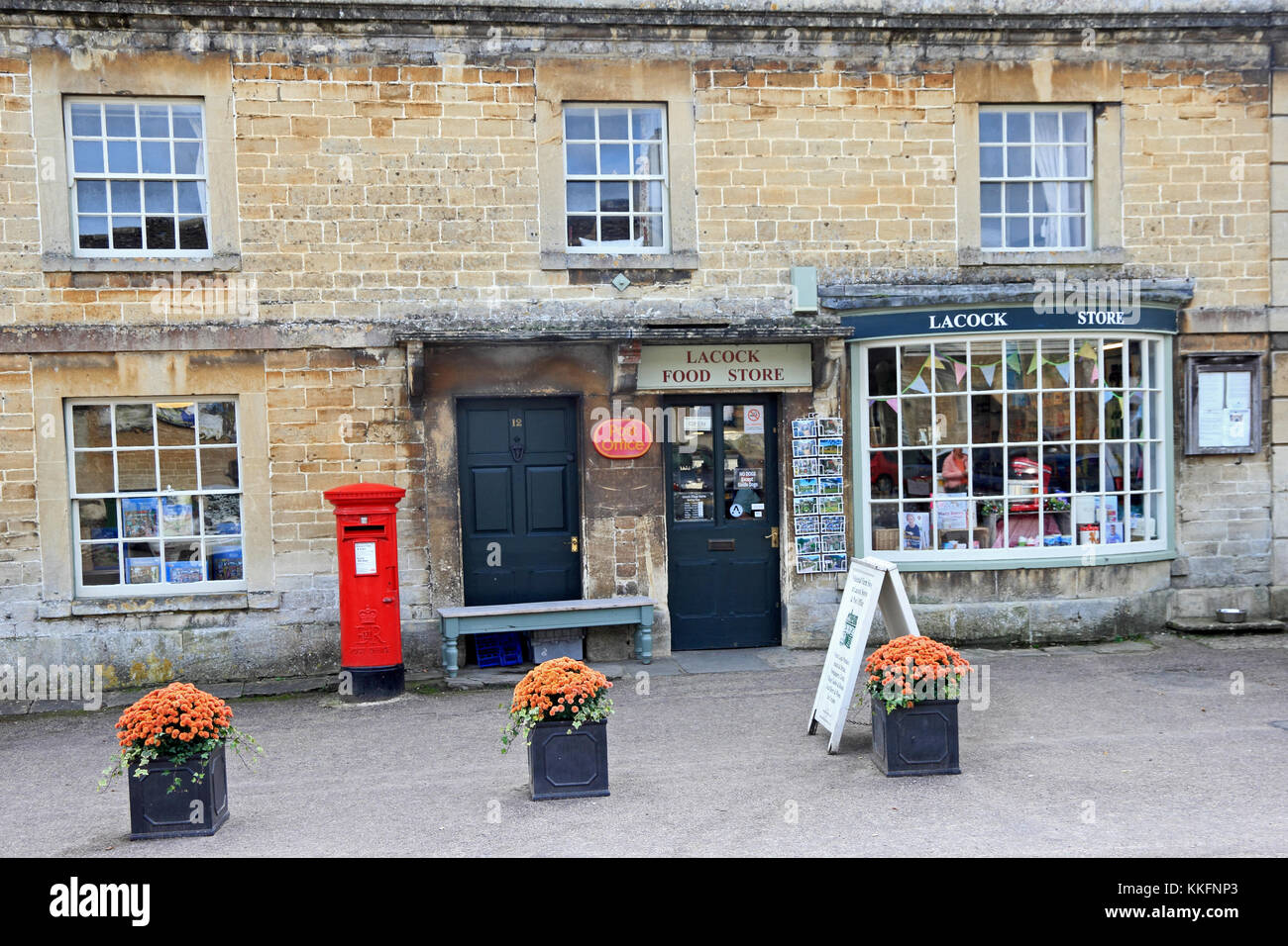 Lacock Food Store, Lacock, Wiltshire Stockfoto
