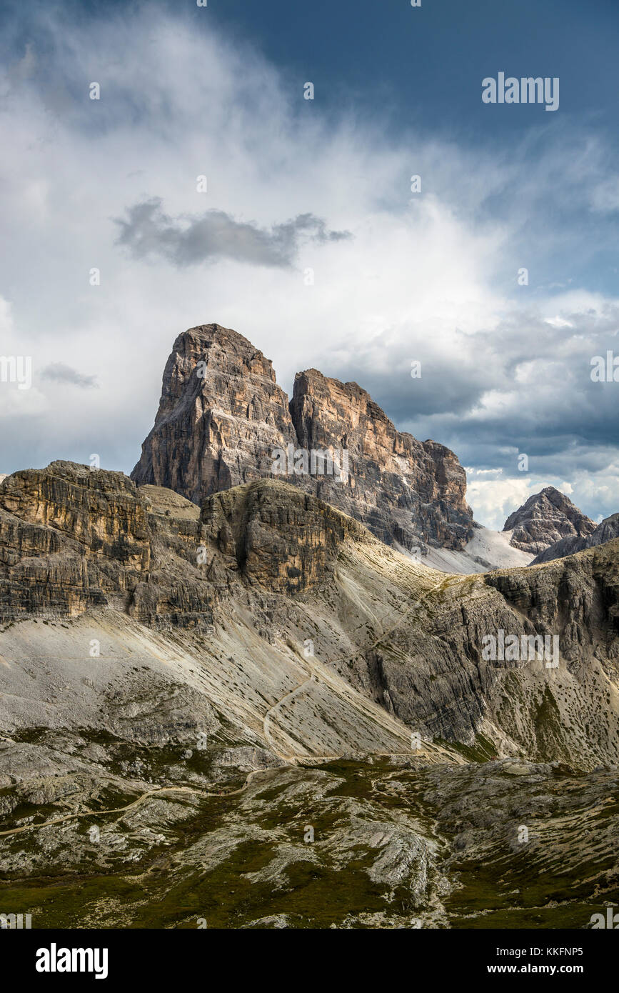 Zwölferkofel, Naturpark Drei Zinnen, Dolomiten, Südtirol, Italien Stockfoto