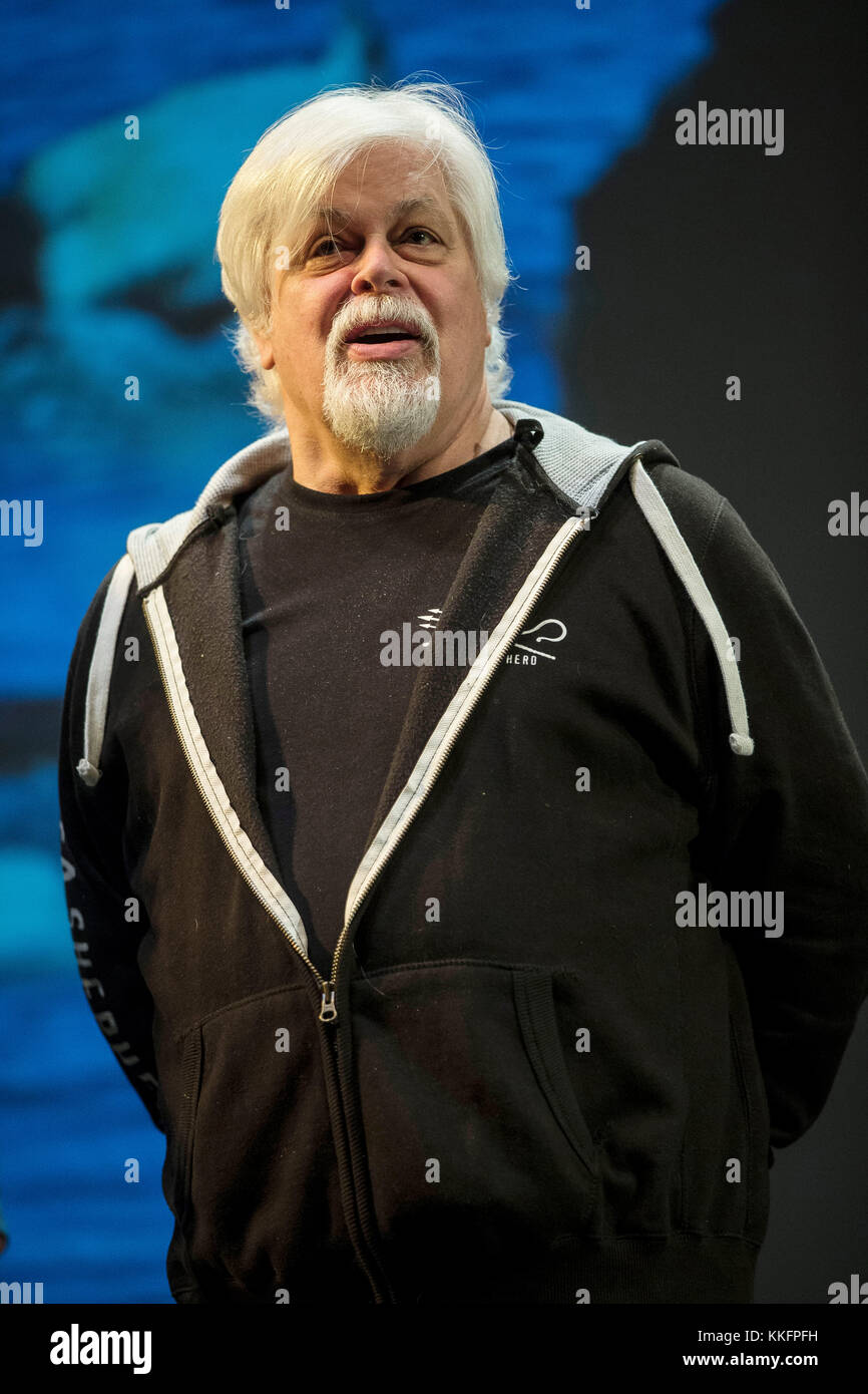 Paul Watson, Umweltaktivist, Gründer der anti-Wilderei und Direct Action Group die Sea Shepherd Conservation Society und Mitglied von Greenpeace. Stockfoto