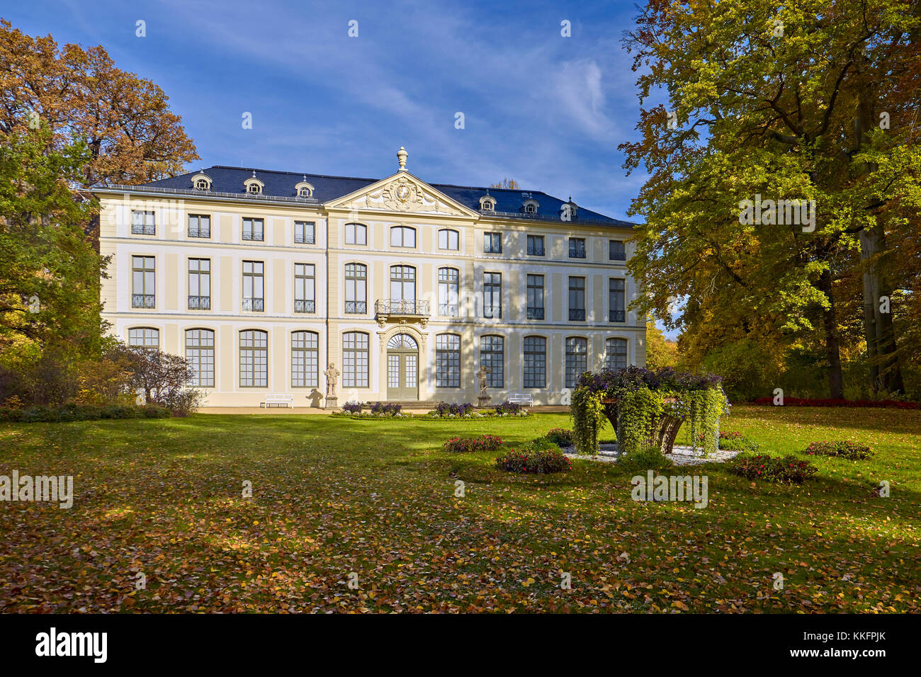 Sommer Palast im Park von Greiz, Thüringen, Deutschland Stockfoto