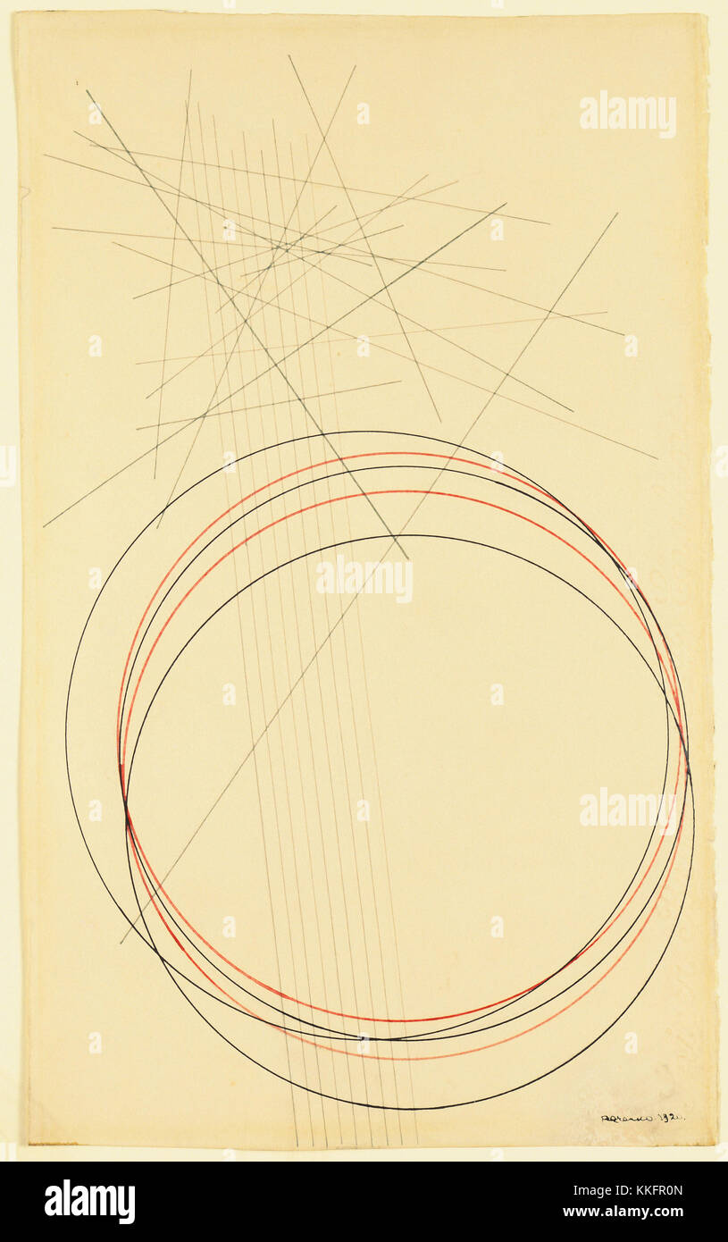 Aleksandr Rodchenko. (Russisch, 1891-1956). Baugewerbe. 1920. Farbige Tinte auf Papier, 12 3/4 x 7 3/4' (32,4 x 19,7 cm). Anonym gegeben Stockfoto