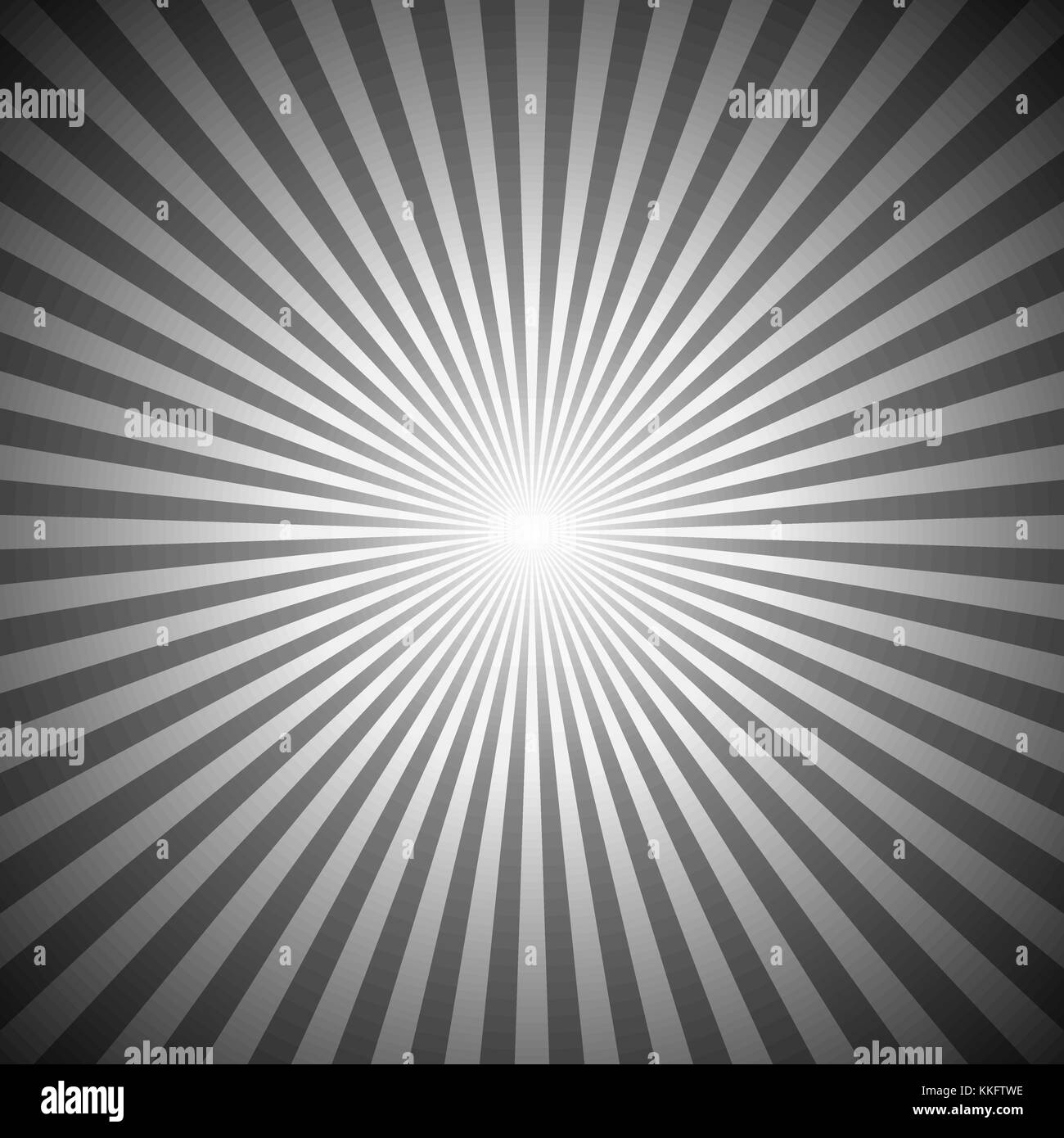 Geometrische abstrakte Sun burst Hintergrund-gradient Vector Graphic aus radialer Streifen Stock Vektor