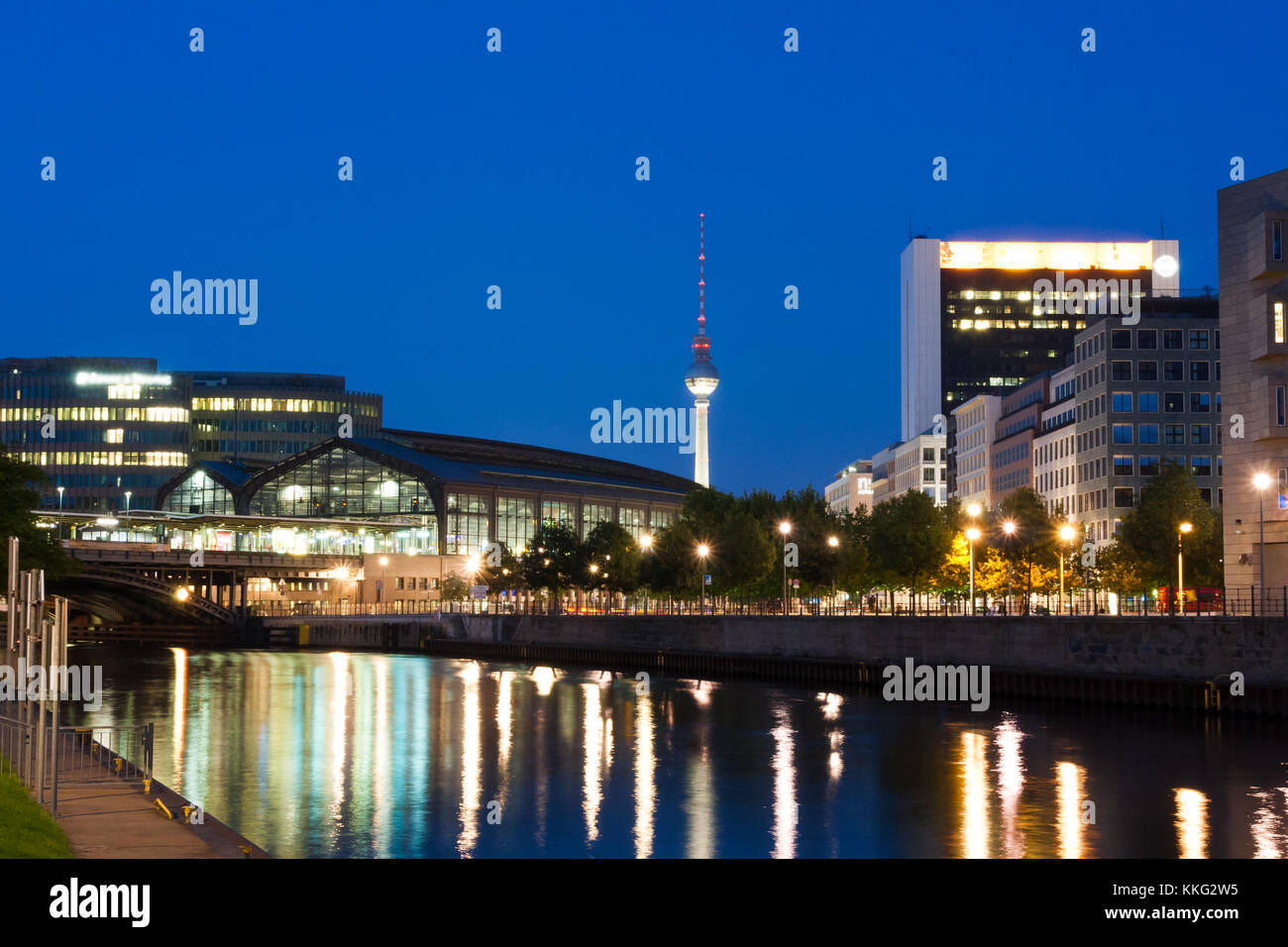 Berlin Friedrichstraße ist ein Bahnhof in Berlin, Deutschland, an der Friedrichstraße Stockfoto