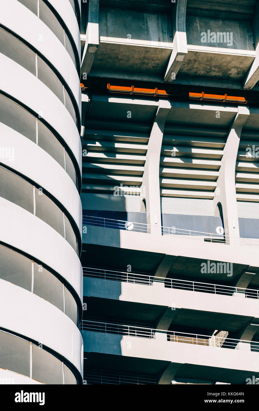 Mailand, Italien - 30.November 2017: San Siro in Mailand, Italien ist ein Fußball Stadion (Kapazität 80,018), in dem sowohl AC Mailand und Inter Mailand Stockfoto