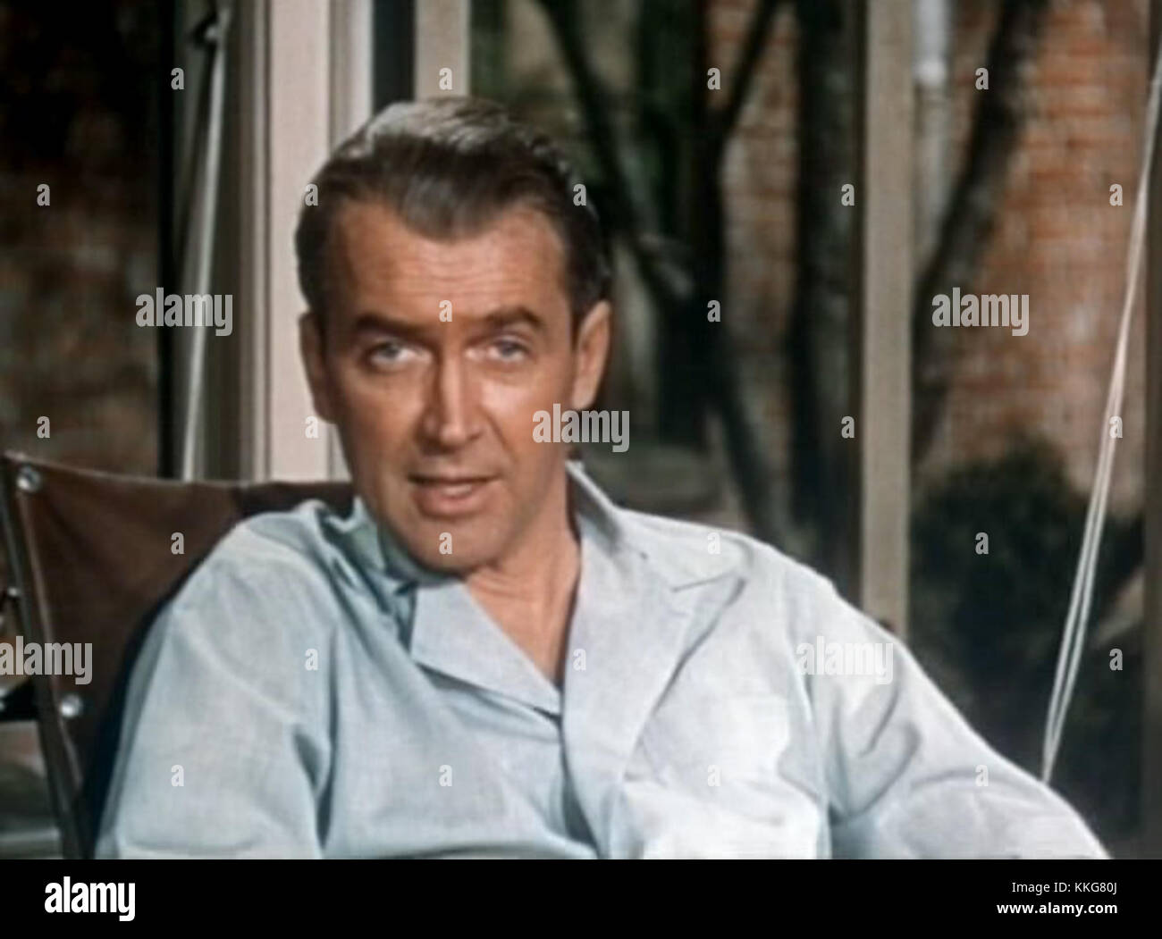 James Stewart im Heckscheibenanhänger Stockfoto