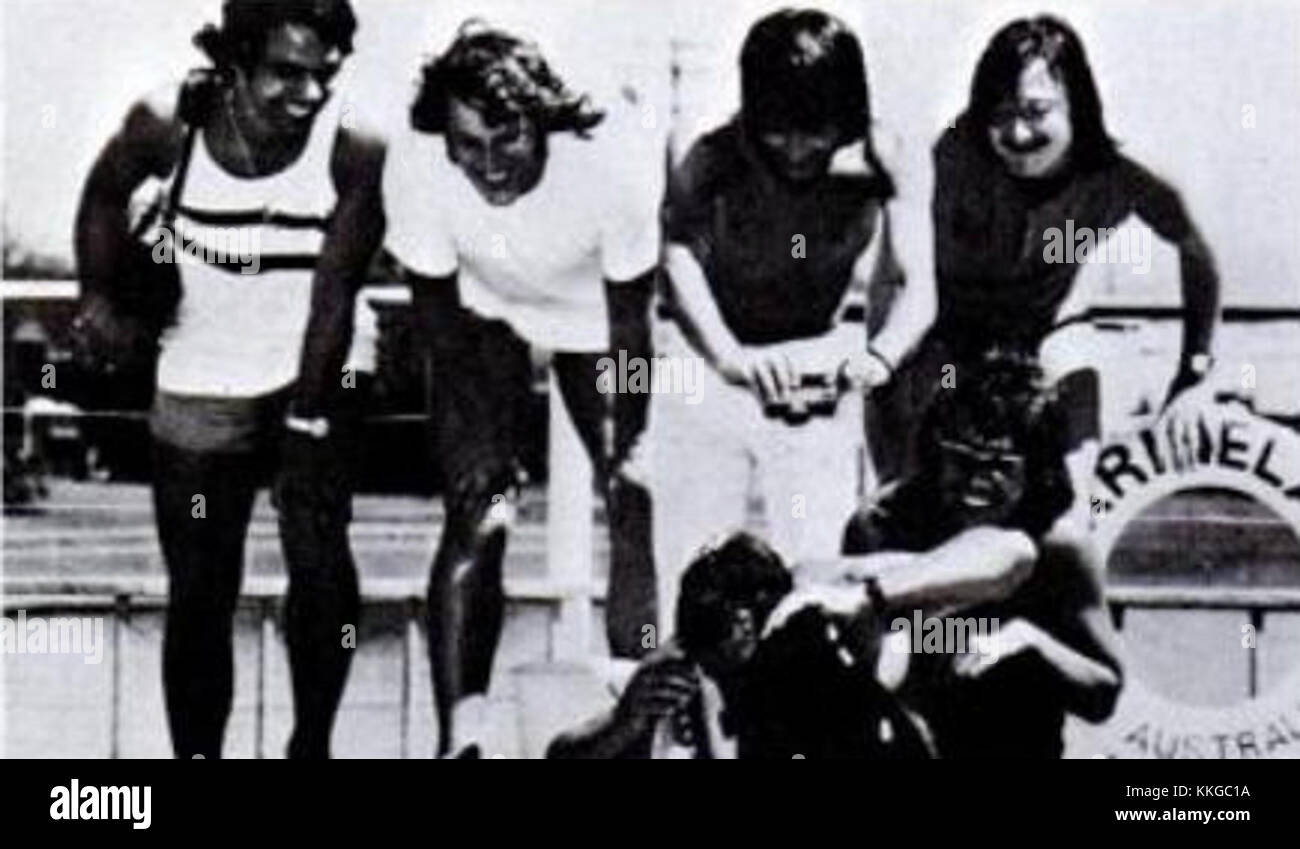 *Vanity Fare* ist eine britische Popband aus den 1970er Jahren, die für ihre Hits wie Hitchin A Ride bekannt ist Ihr Stil kombinierte Pop- und Soft-Rock-Einflüsse und markierte ihren Platz in der britischen Musikszene. Stockfoto