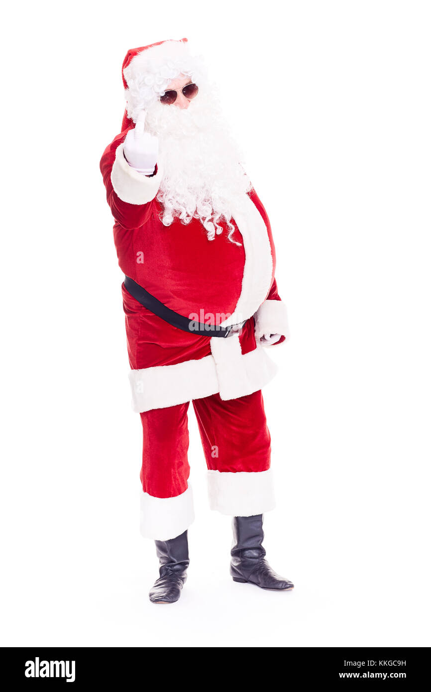 Cooler Weihnachtsmann Stockfoto