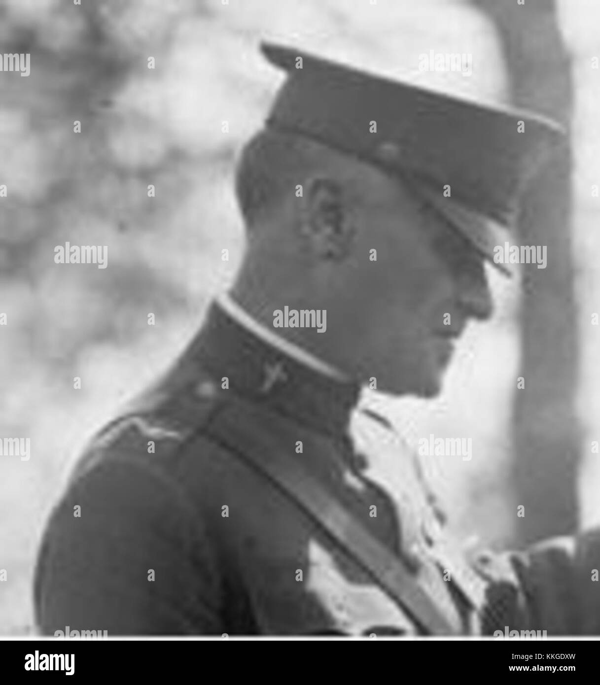 Ein Foto oder Dokument, das sich auf den Armeekaplain Acton bezieht, der 1926 diente und Einblick in den Militärdienst und die religiösen Rollen während dieser Zeit bietet. Stockfoto