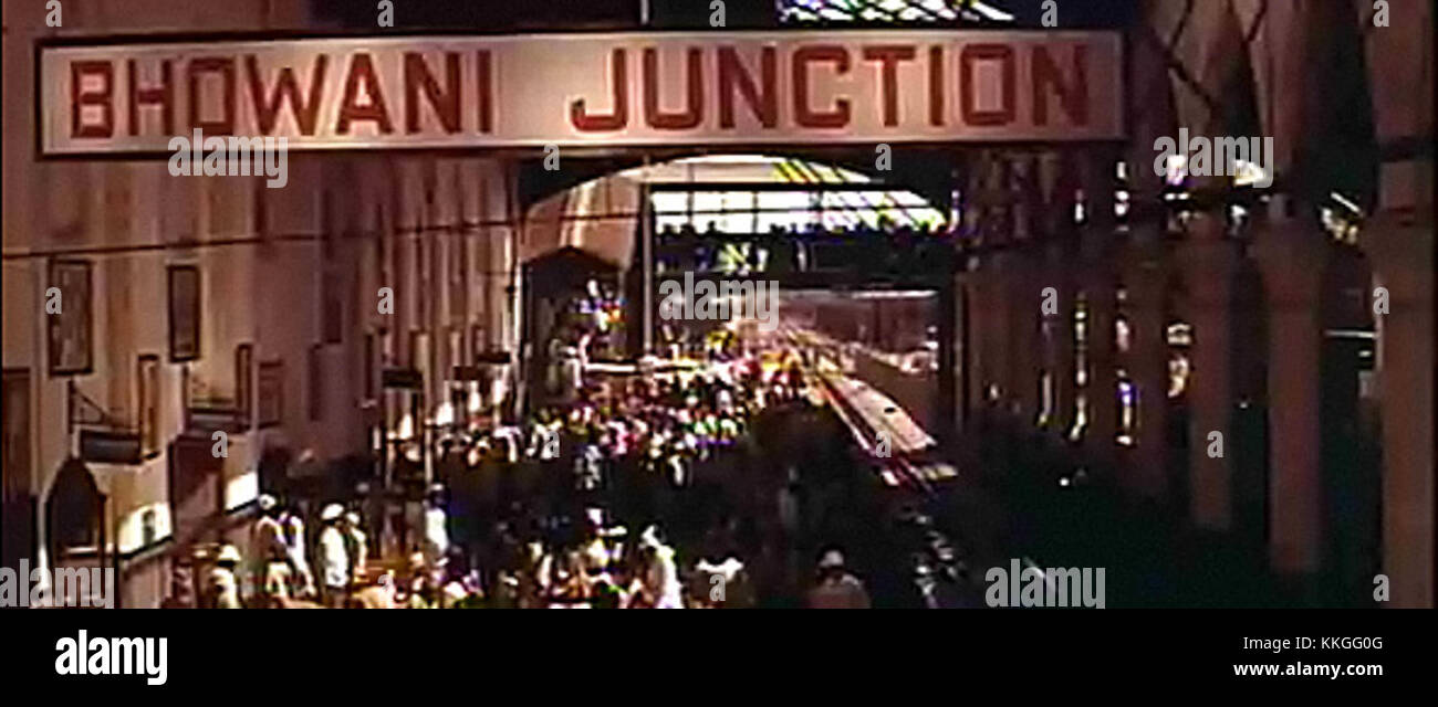 Bhowani Junction ist ein britisch-amerikanischer Film aus dem Jahr 1956 in Indien, der sich um die turbulente Periode der indischen Unabhängigkeit dreht und Themen wie Konflikt, Kultur und Identität während der britischen Kolonialherrschaft thematisiert. Stockfoto