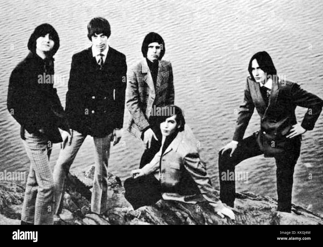 Dies bezieht sich auf die 1966 aktive amerikanische Rockband The Left Banke, die für ihren barocken Pop-Sound und ihre einflussreichen Beiträge zur Musikszene der 1960er Jahre bekannt ist. Stockfoto