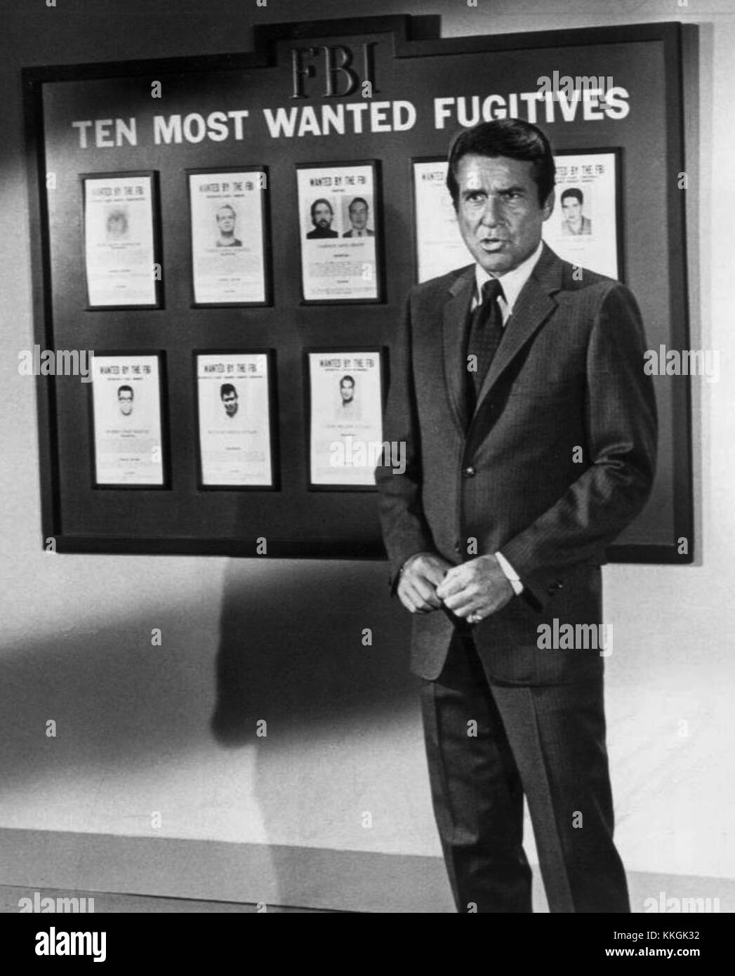 Efrem Zimbalist, Jr. Most Wanted List das FBI Stockfotografie Alamy