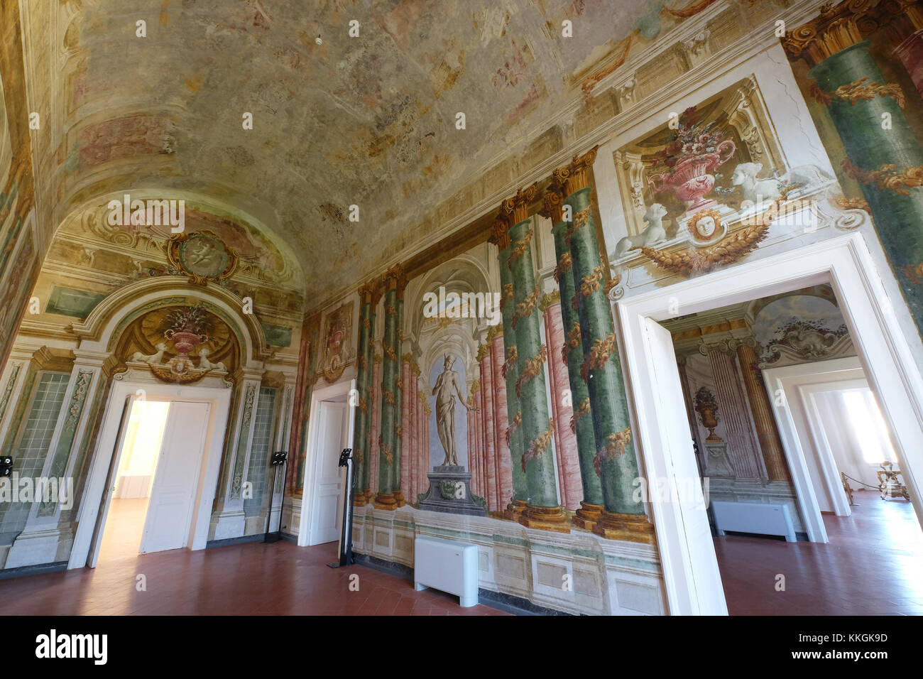 Das Interieur der Villa Cremona in Ercolano, Kampanien, Italien Stockfoto