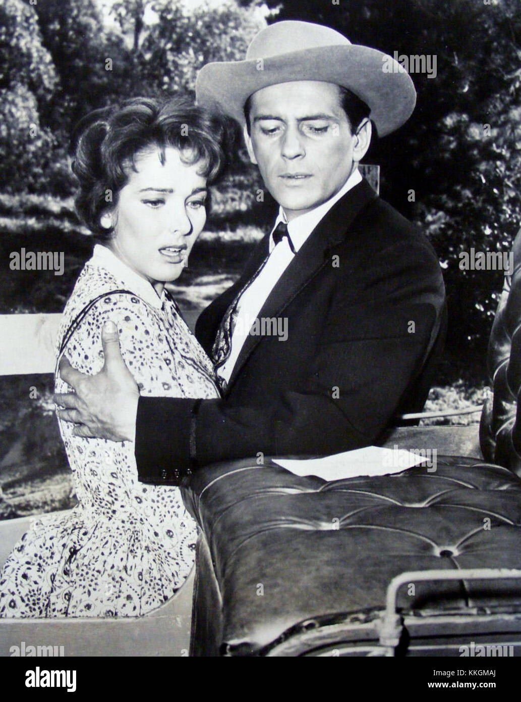 Jack Kelly Julie Adams Bart Maverick 1960 Stockfoto