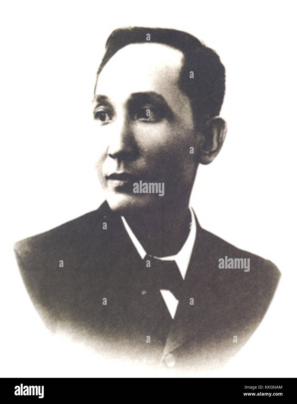 Dies bezieht sich auf Apolinario Mabini, einen philippinischen Revolutionsführer und Staatsmann, der weithin für seine Rolle in der philippinischen Revolution und seine Beiträge zum philippinischen Nationalismus bekannt ist. Er ist eine wichtige historische Persönlichkeit in der philippinischen Geschichte. Stockfoto