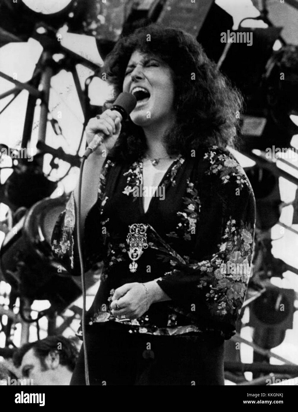 Melissa Manchester, eine populäre amerikanische Sängerin, ist 1973 zu sehen, ein wichtiges Jahr in ihrer Karriere. Bekannt für ihre kraftvollen Vocals und Pop-Hits, machte sie in dieser Zeit einen nachhaltigen Einfluss auf die Musikindustrie. Stockfoto
