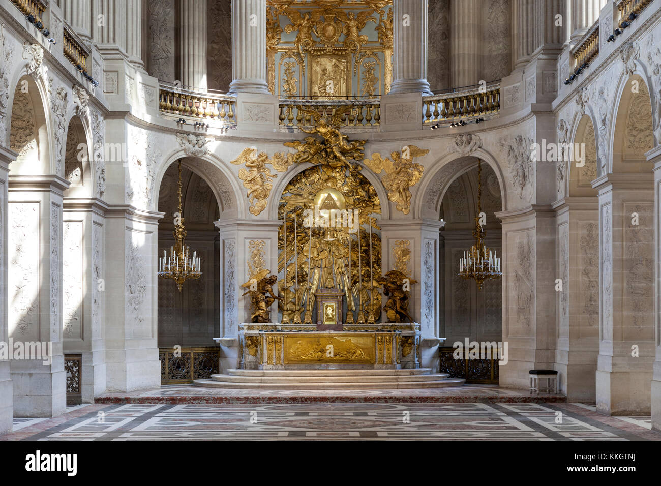 Die königliche Kapelle im Schloss Versailles bei Paris, Frankreich Stockfoto
