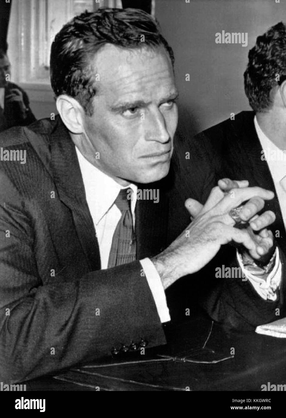 Charlton Heston - Anhörung 1961 Stockfoto