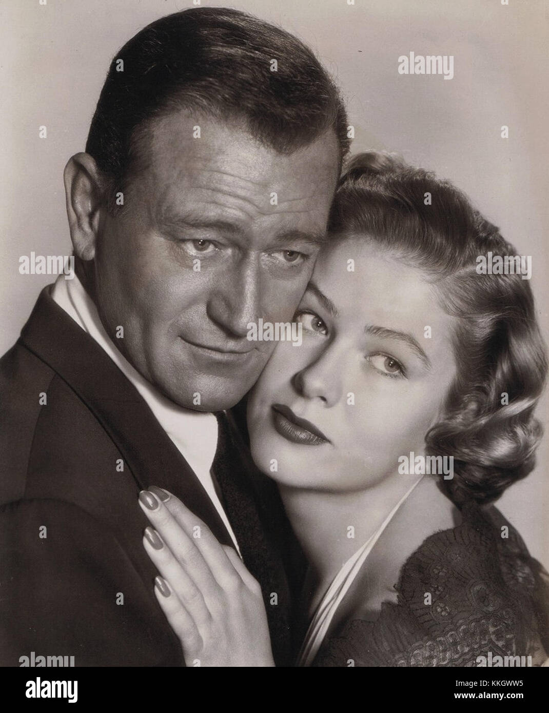 John Wayne-Nancy Olson in Big Jim McLaine Stockfoto