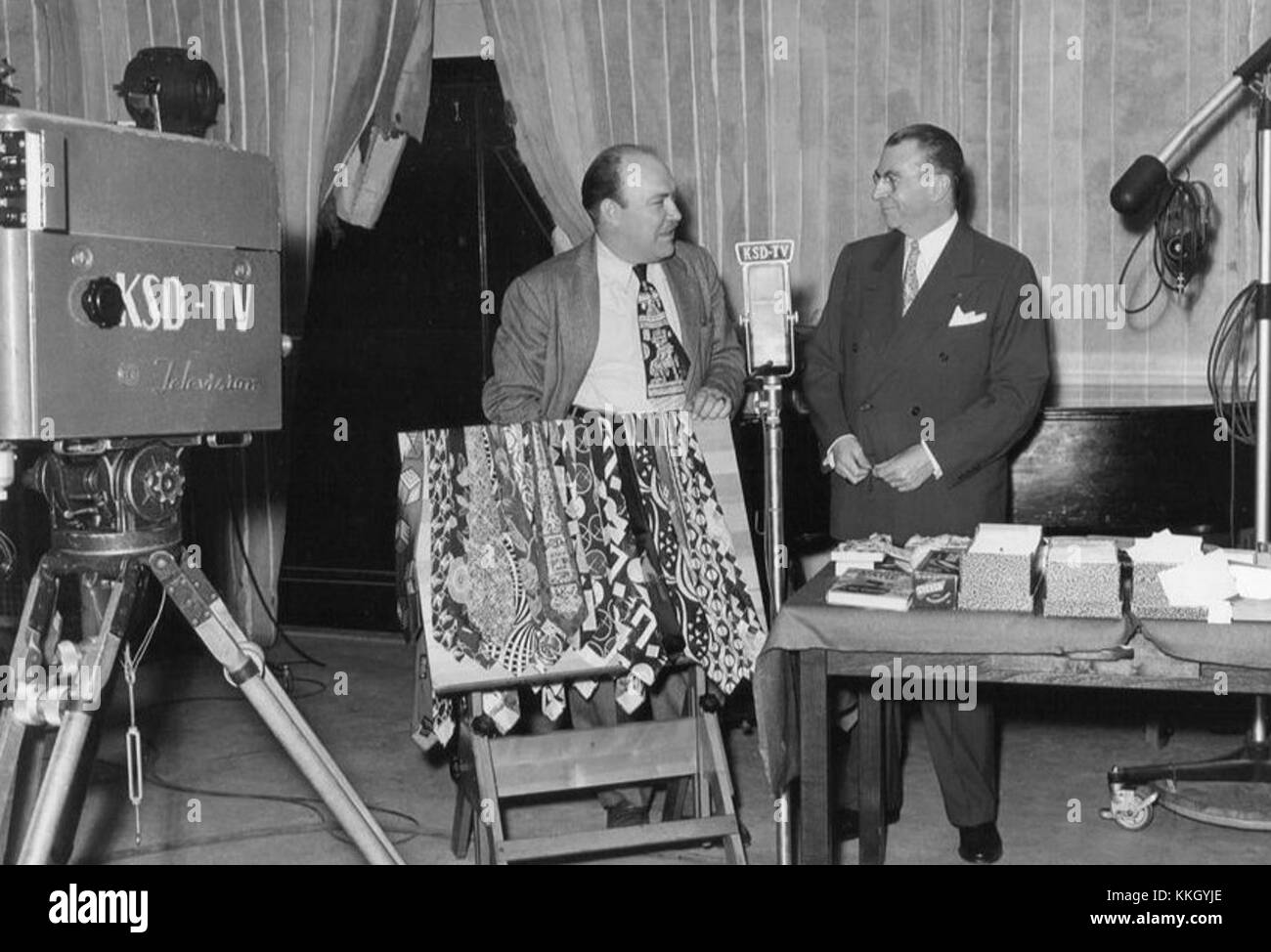 KSD TV Broadcast 1948 Stockfoto
