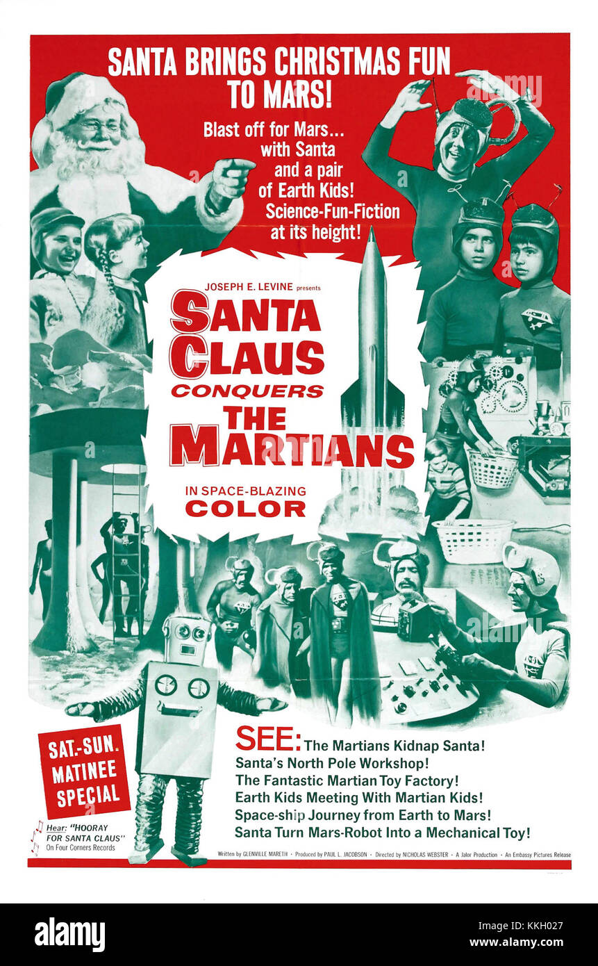 Santa Claus erobert die Marsmenschen 1. Stockfoto