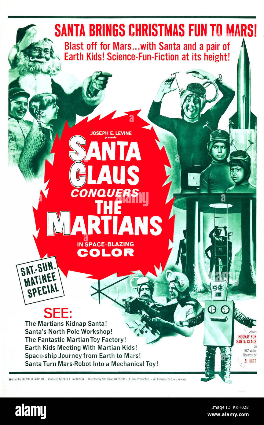 Santa Claus erobert die Marsmenschen 2 Stockfoto
