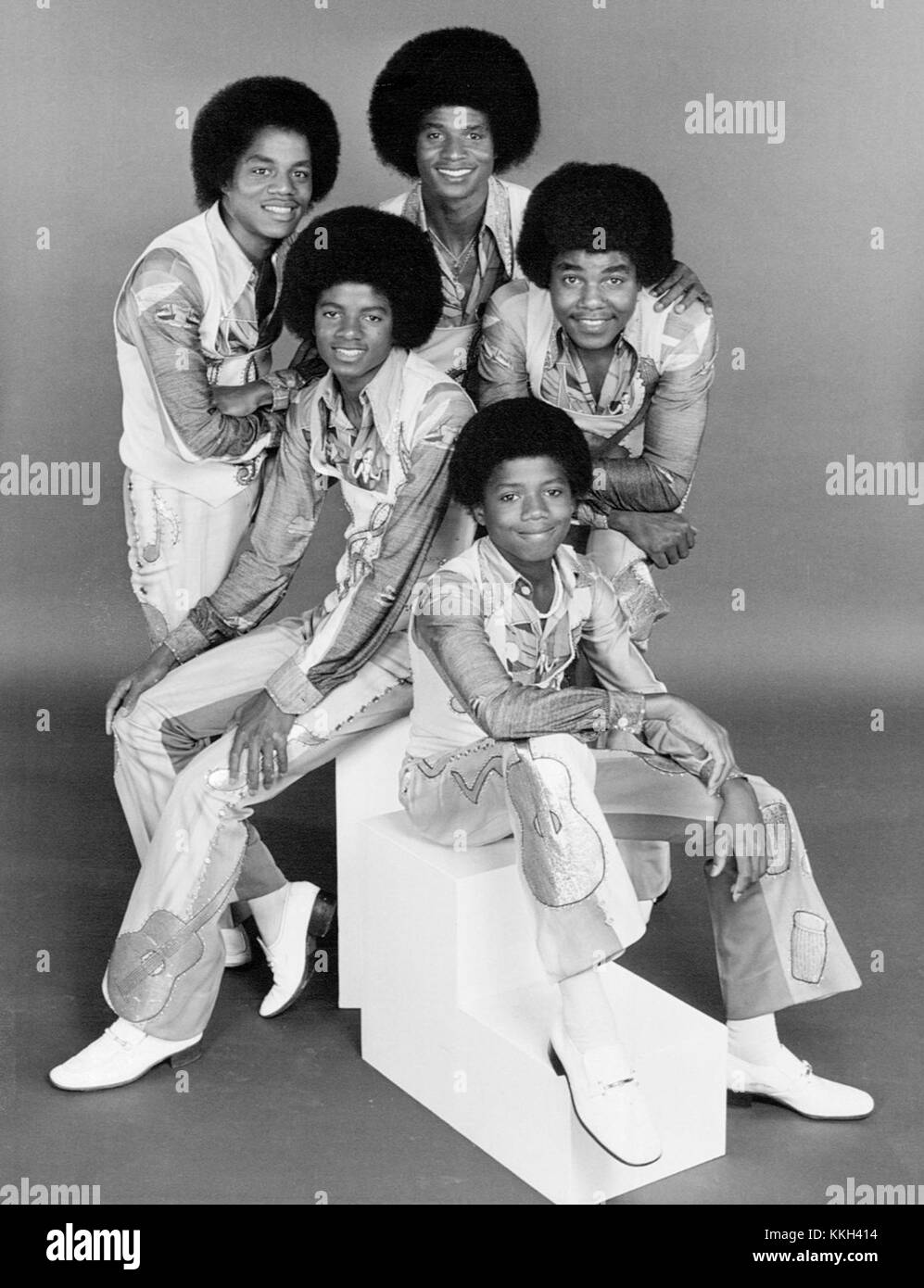 Das Album der Jacksons aus dem Jahr 1976 enthält ikonische Tracks aus einer der einflussreichsten Popgruppen der 1970er Jahre Das Album spiegelt ihren sich entwickelnden Sound und ihre Prominenz während des Höhepunkts ihrer Karriere wider. Stockfoto