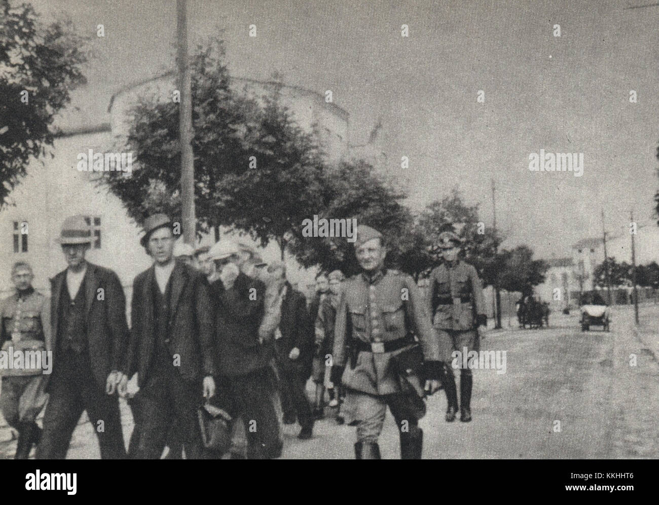 Bloody Wednesday bezieht sich auf ein tragisches Ereignis in Olkusz, Polen, bei dem mehrere Personen im Zusammenhang mit Unruhen verhaftet wurden. Diese Veranstaltung fand im Zusammenhang mit politischen Spannungen und Unruhen in der Region statt. Stockfoto