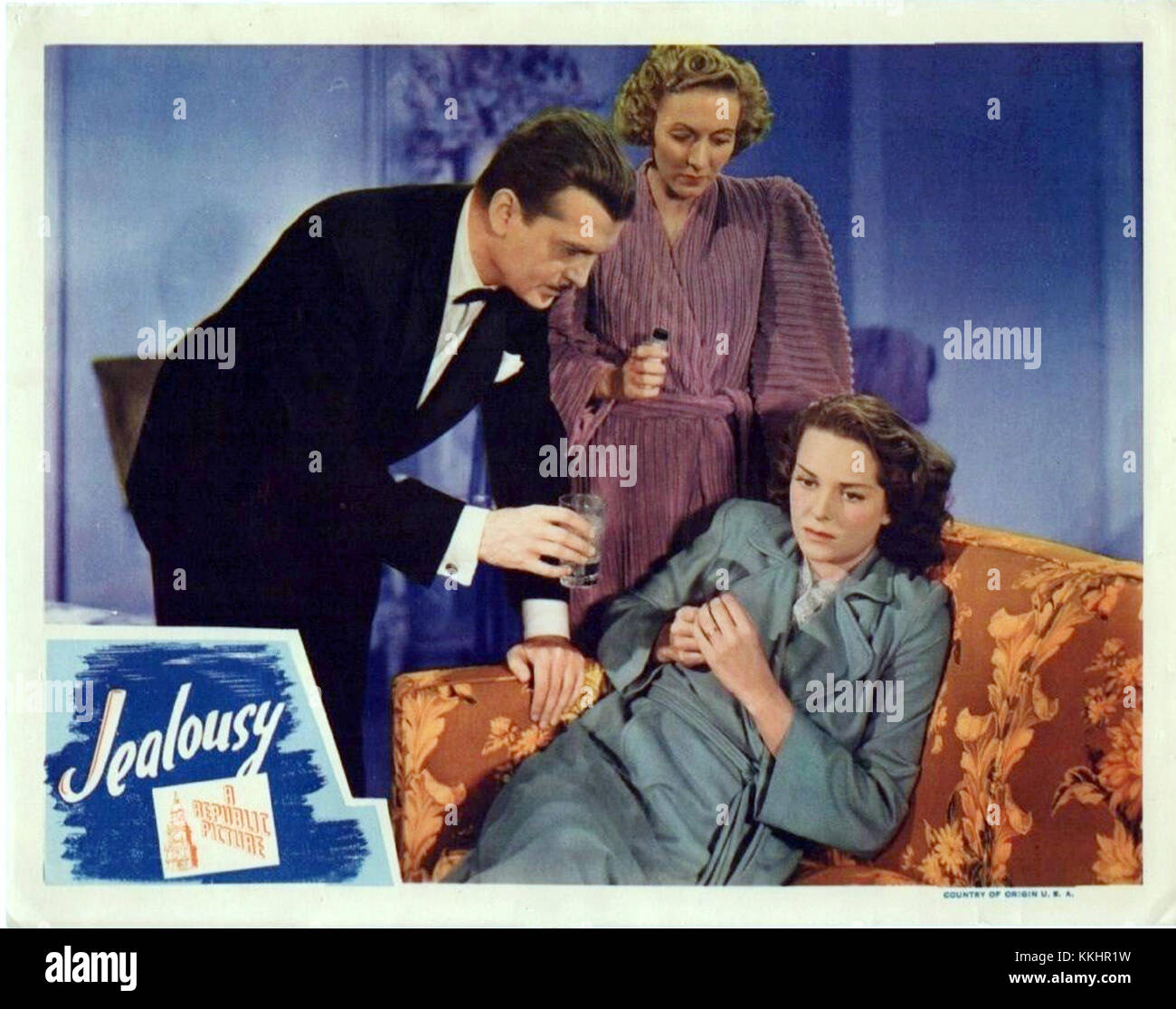 Eifersucht Lobby Karte 1945 Stockfoto