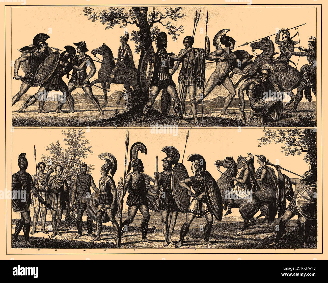 Die „Ikonographische Enzyklopädie der Wissenschaft, Literatur und Kunst 304“ bezieht sich auf einen spezifischen Eintrag in einem umfassenden Nachschlagewerk, das Ikonen, Bilder und symbolische Darstellungen in verschiedenen kulturellen und akademischen Bereichen, einschließlich Wissenschaft, Literatur und Kunst, katalogisiert. Stockfoto