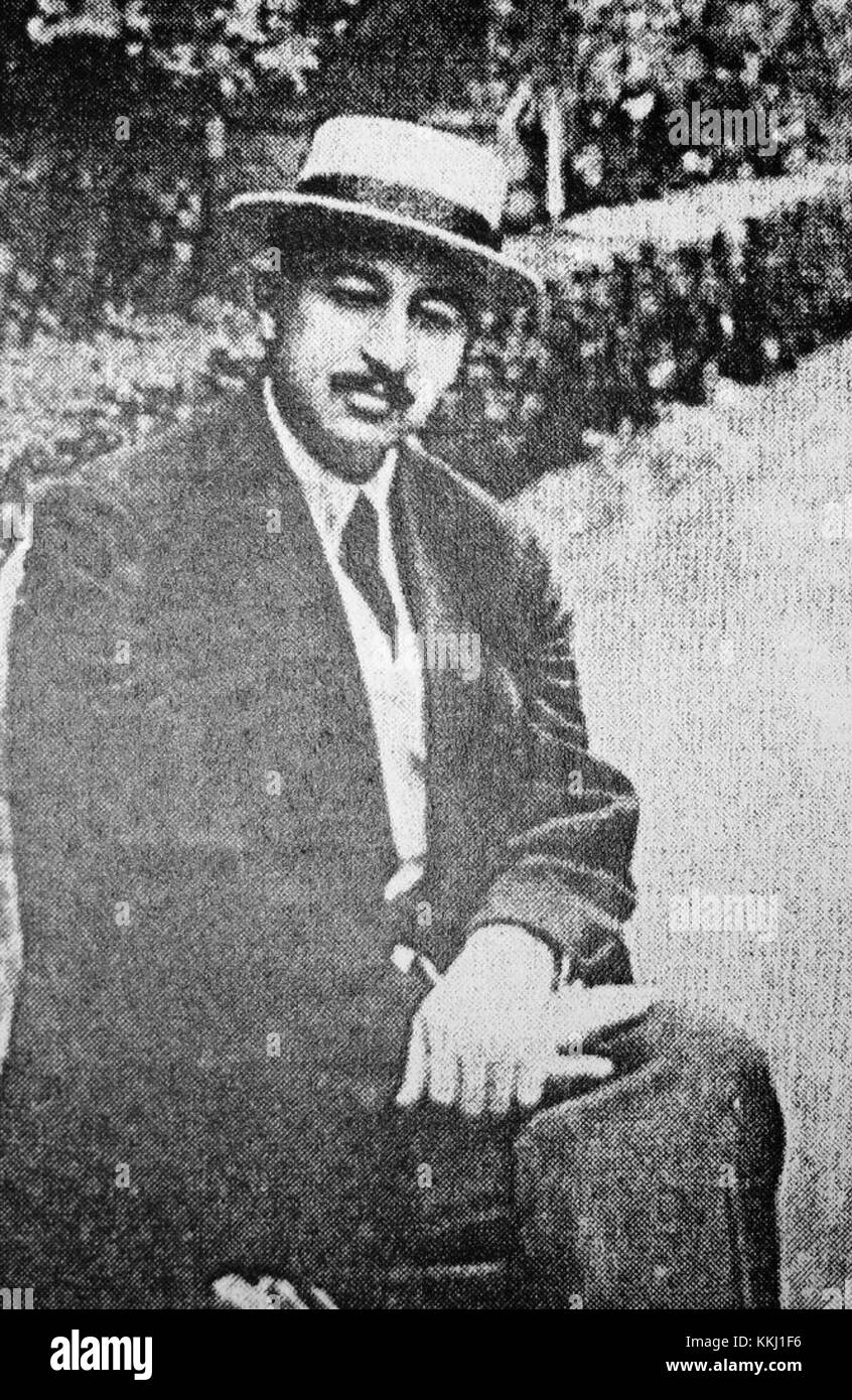 Evgeni Gegechkori war 1905 Abgeordneter der Duma, bekannt für seine Beteiligung an der russischen Politik während des frühen 20. Jahrhunderts. Er spielte eine Rolle in der politischen Entwicklung seiner Zeit. Stockfoto