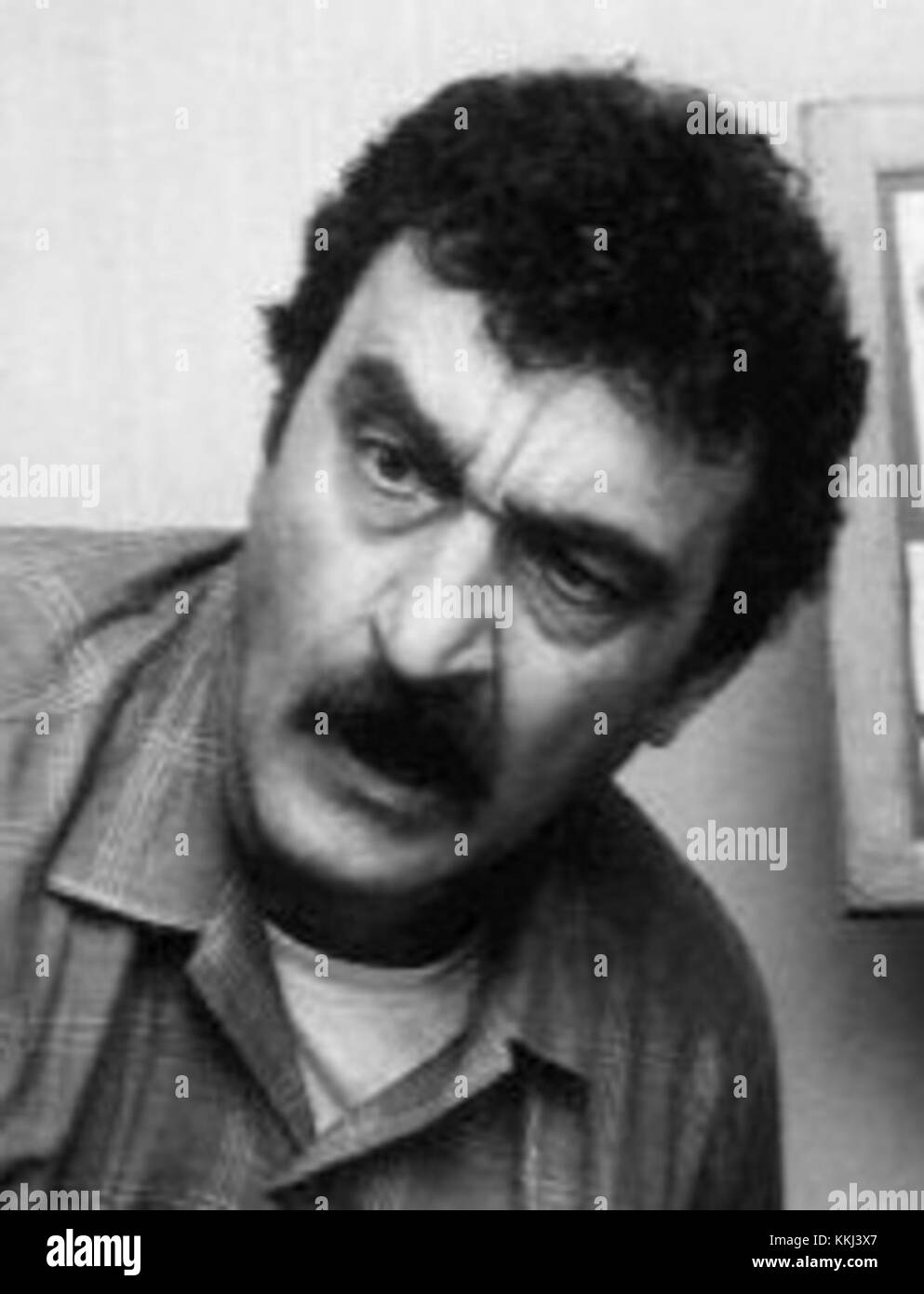 Victor French war ein US-amerikanischer Schauspieler, der für seine Rollen in Fernsehserien wie Little House on the Prairie und Highway to Heaven bekannt war. Seine Beiträge zur Fernsehindustrie erstreckten sich über zwei Jahrzehnte und hinterließen einen nachhaltigen Einfluss auf die amerikanische Unterhaltung. Stockfoto
